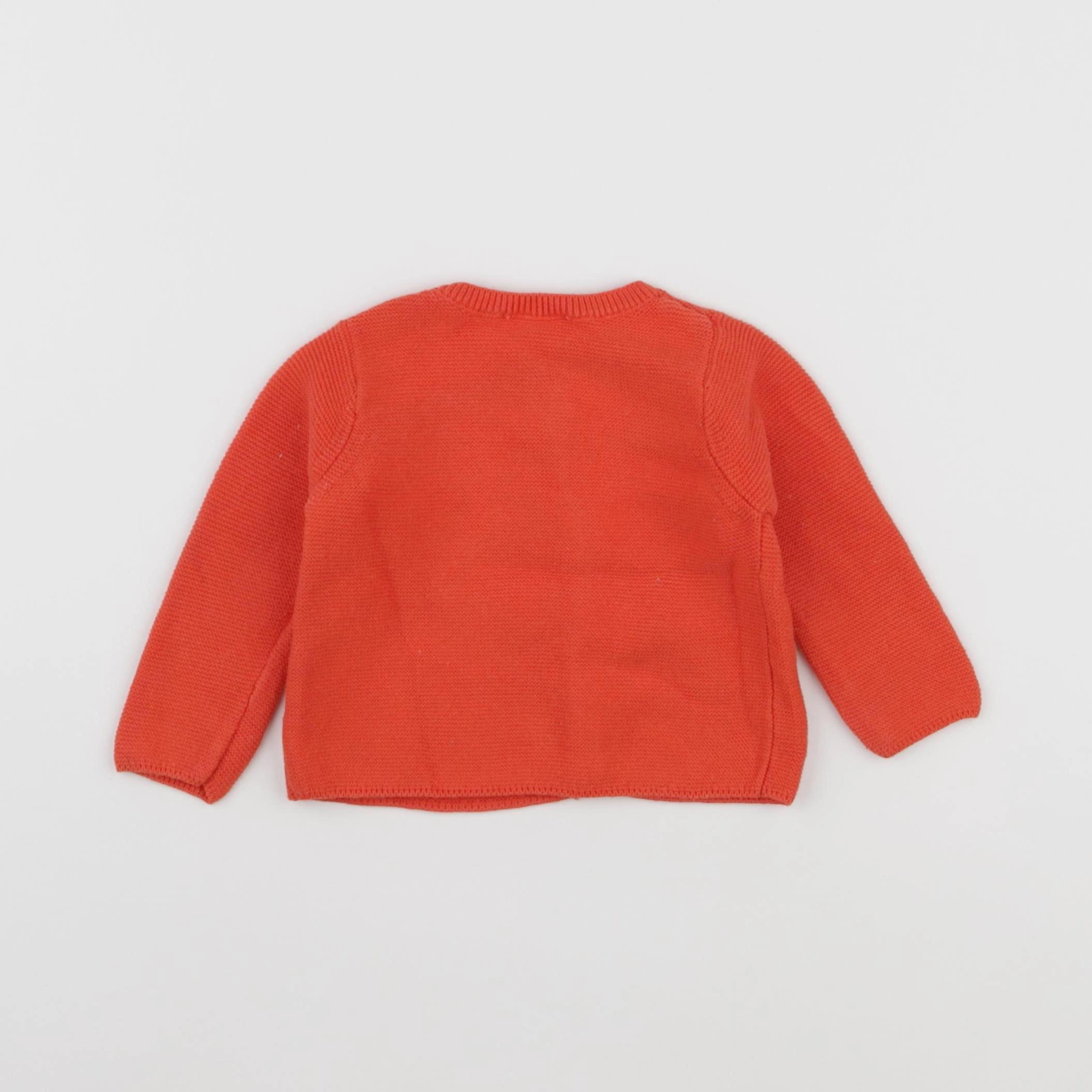 Jacadi - gilet orange - 6 mois