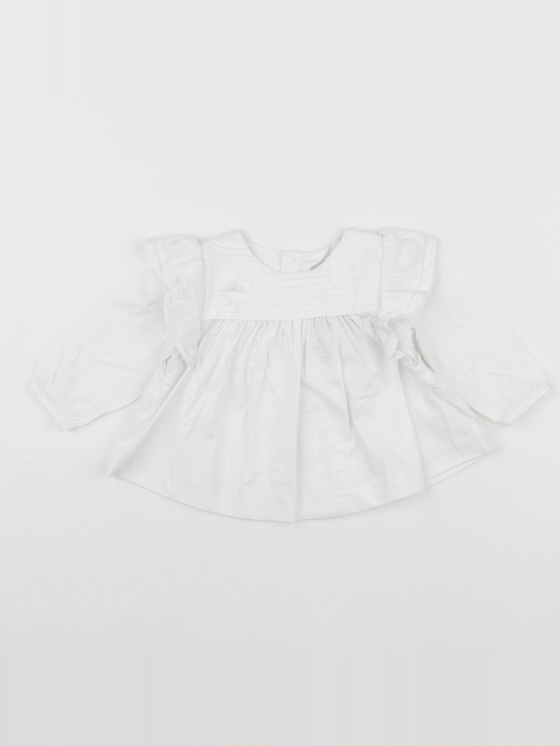 Jacadi - blouse blanc - 6 mois