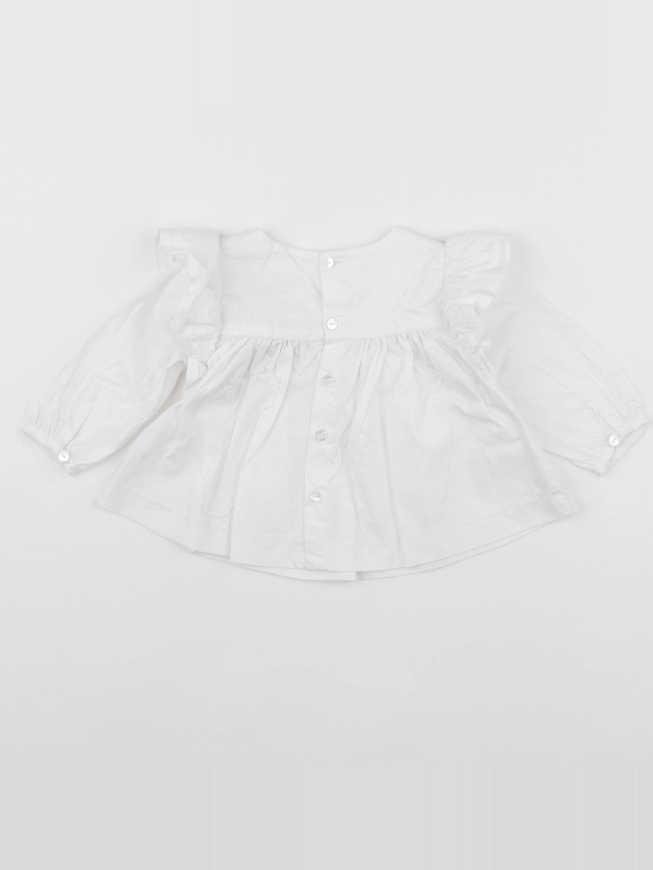 Jacadi - blouse blanc - 6 mois