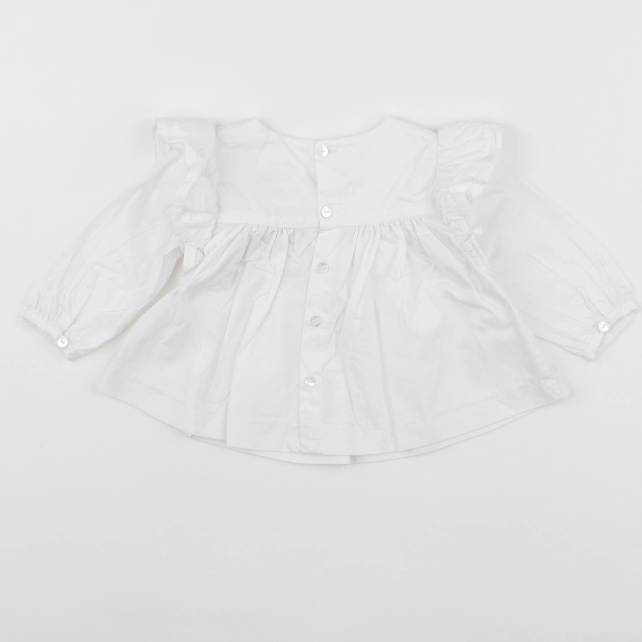 Jacadi - blouse blanc - 6 mois