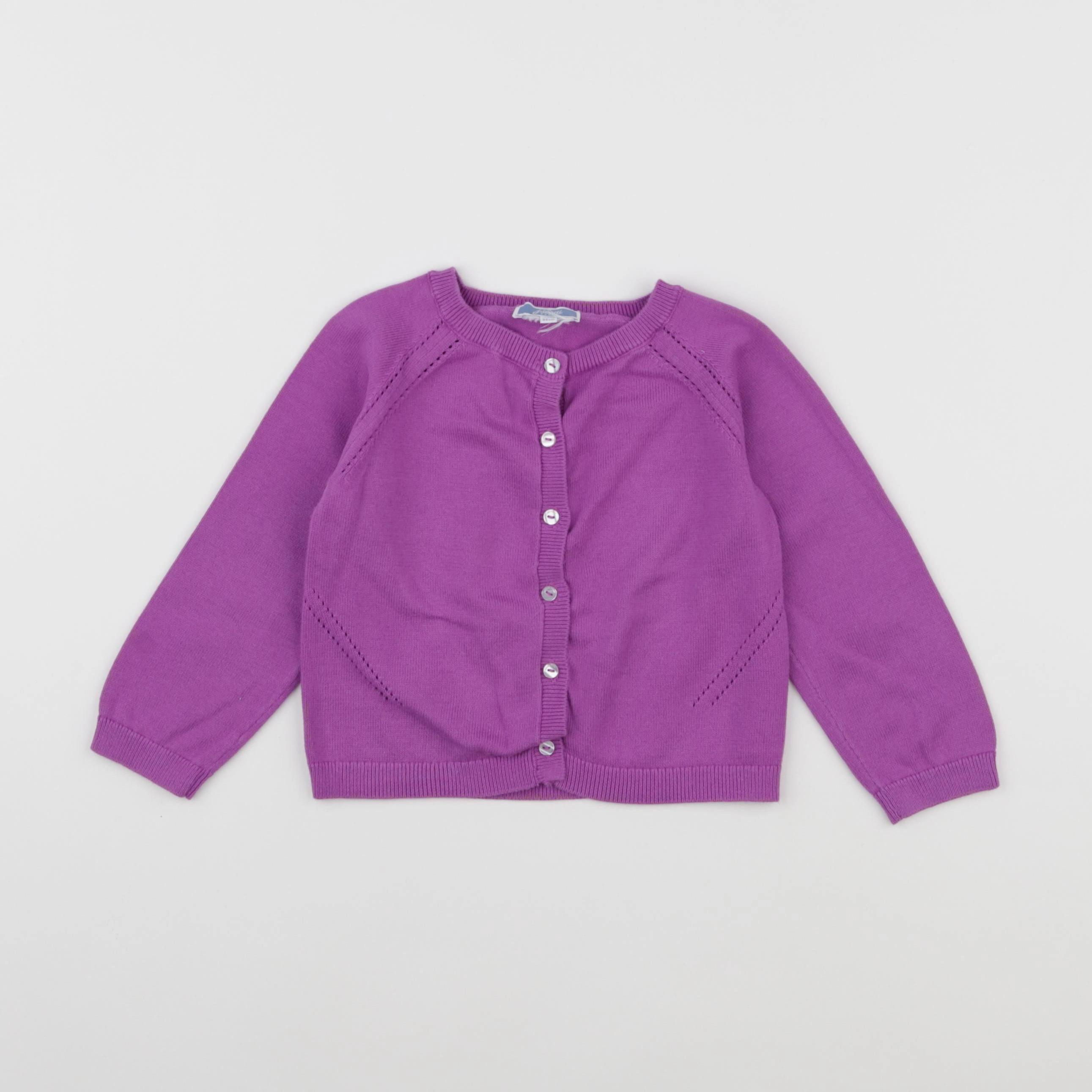Jacadi - gilet violet - 3 ans