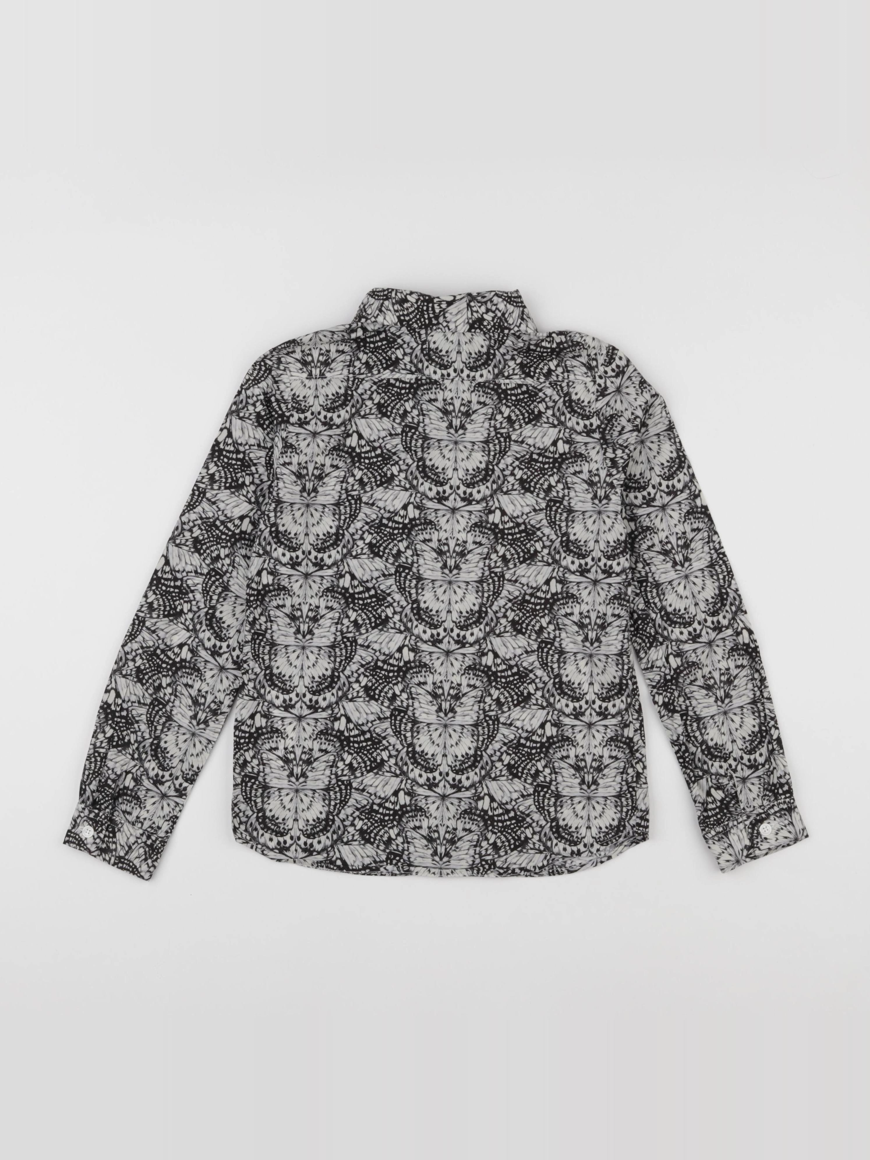 IKKS - chemise gris, blanc - 8 ans