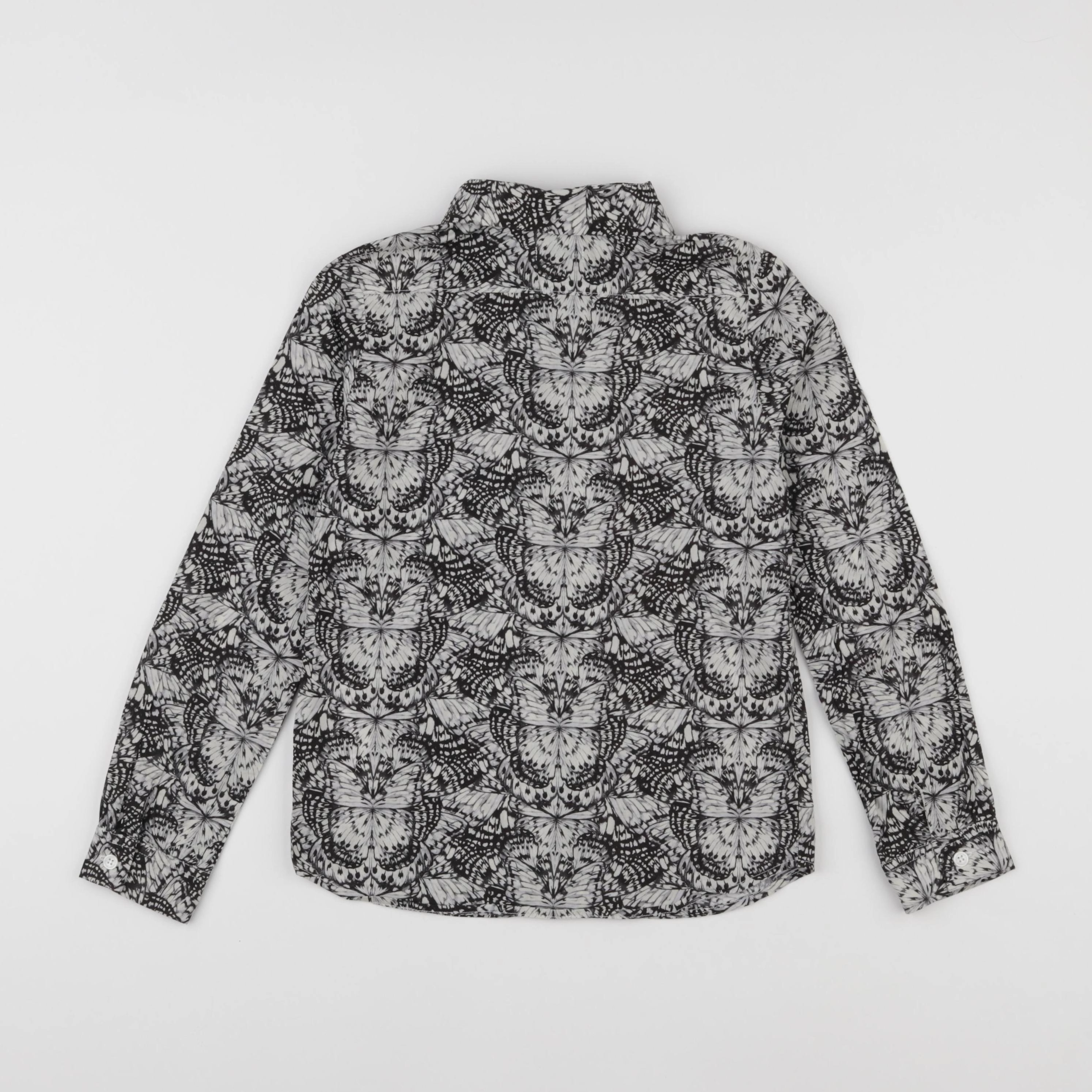 IKKS - chemise gris, blanc - 8 ans