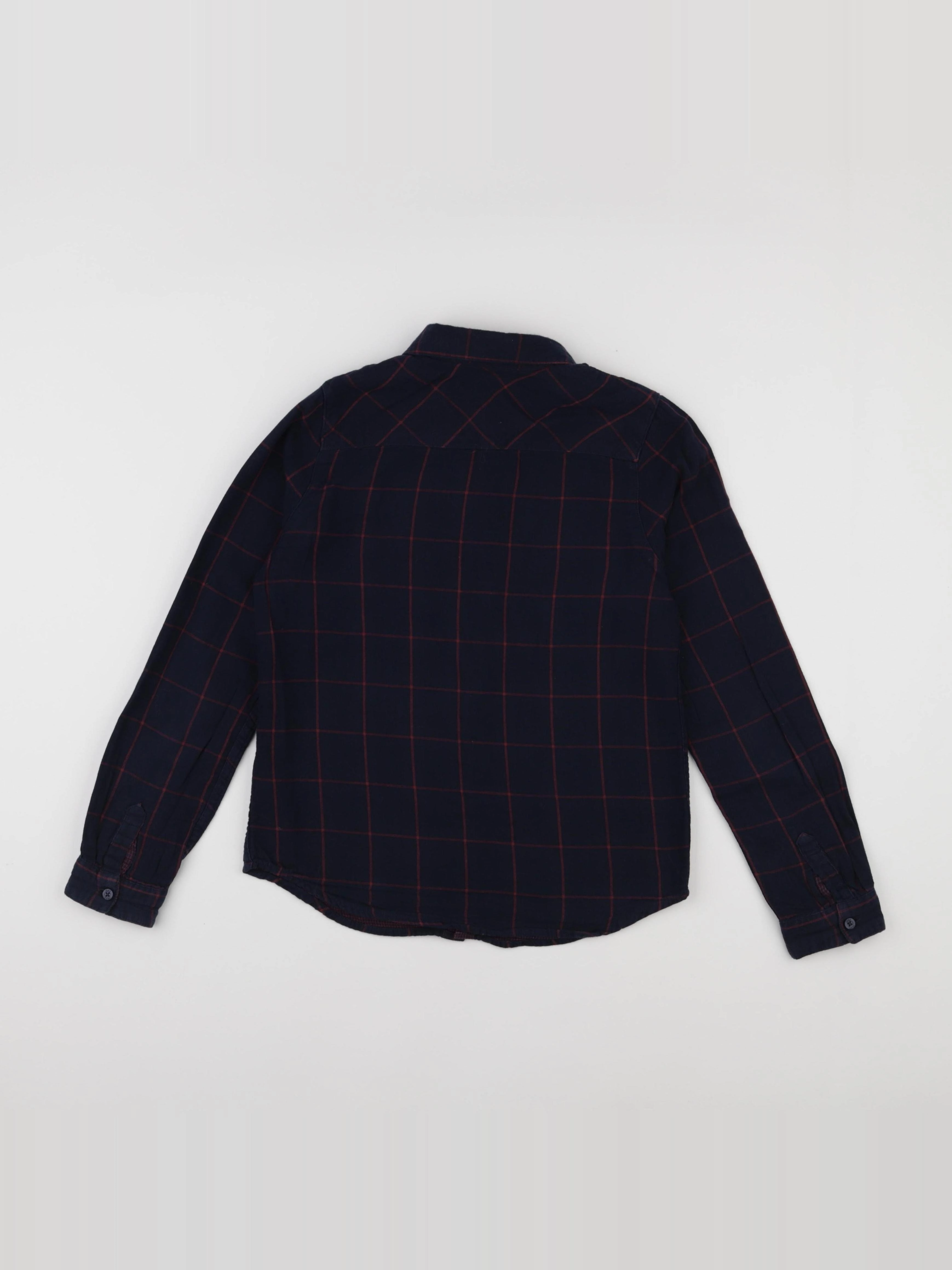 IKKS - chemise bleu, rouge - 10 ans