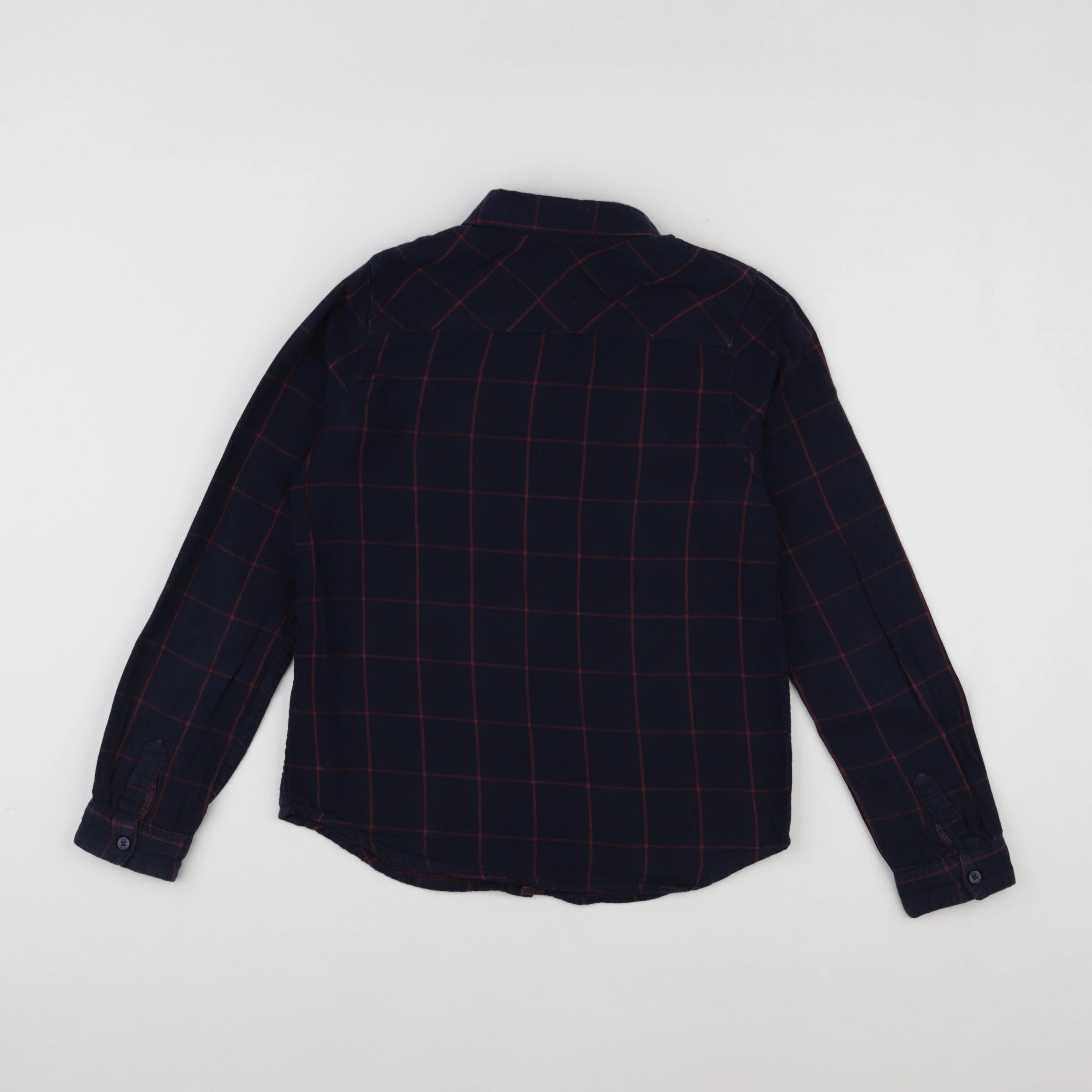 IKKS - chemise bleu, rouge - 10 ans