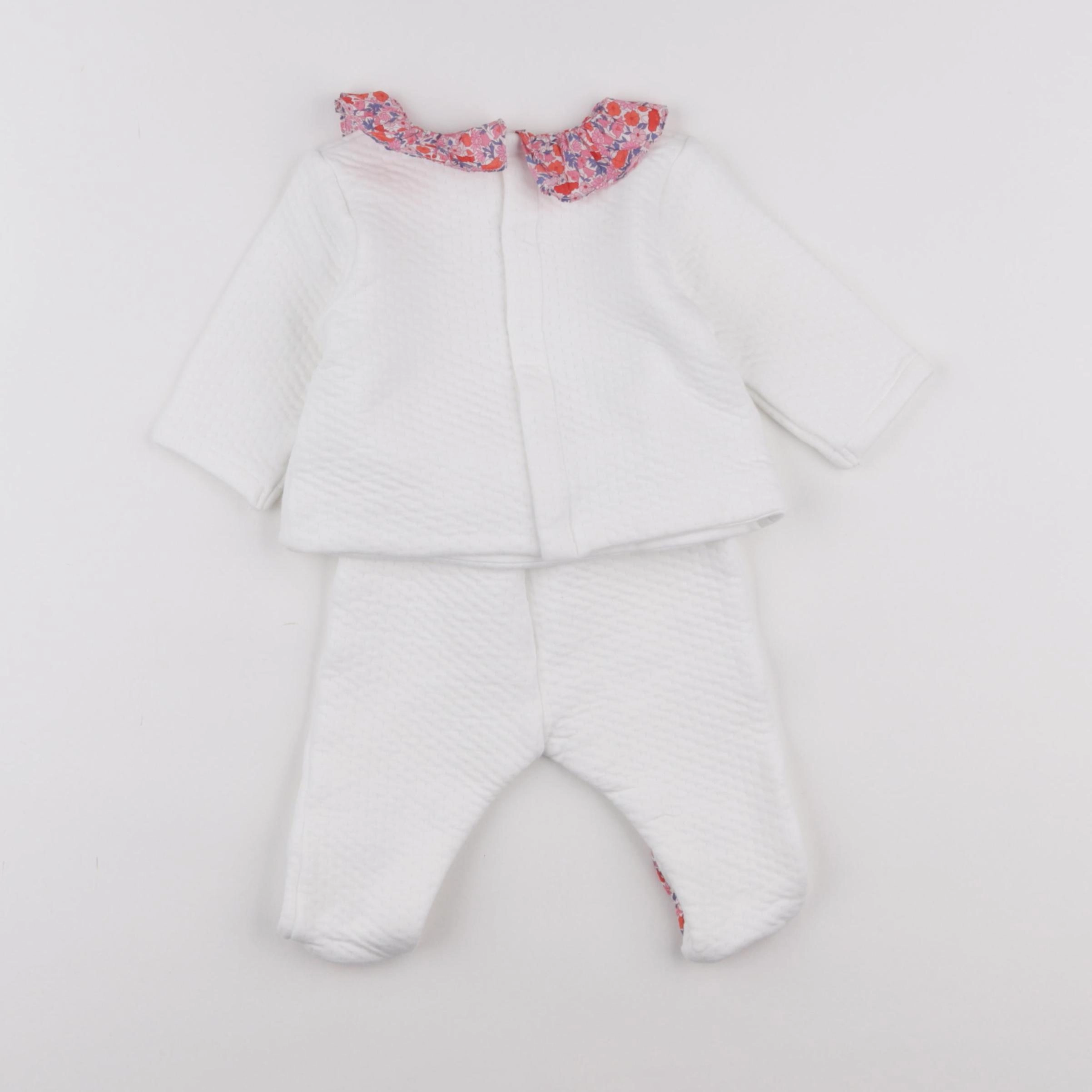 Jacadi - ensemble blanc - 6 mois