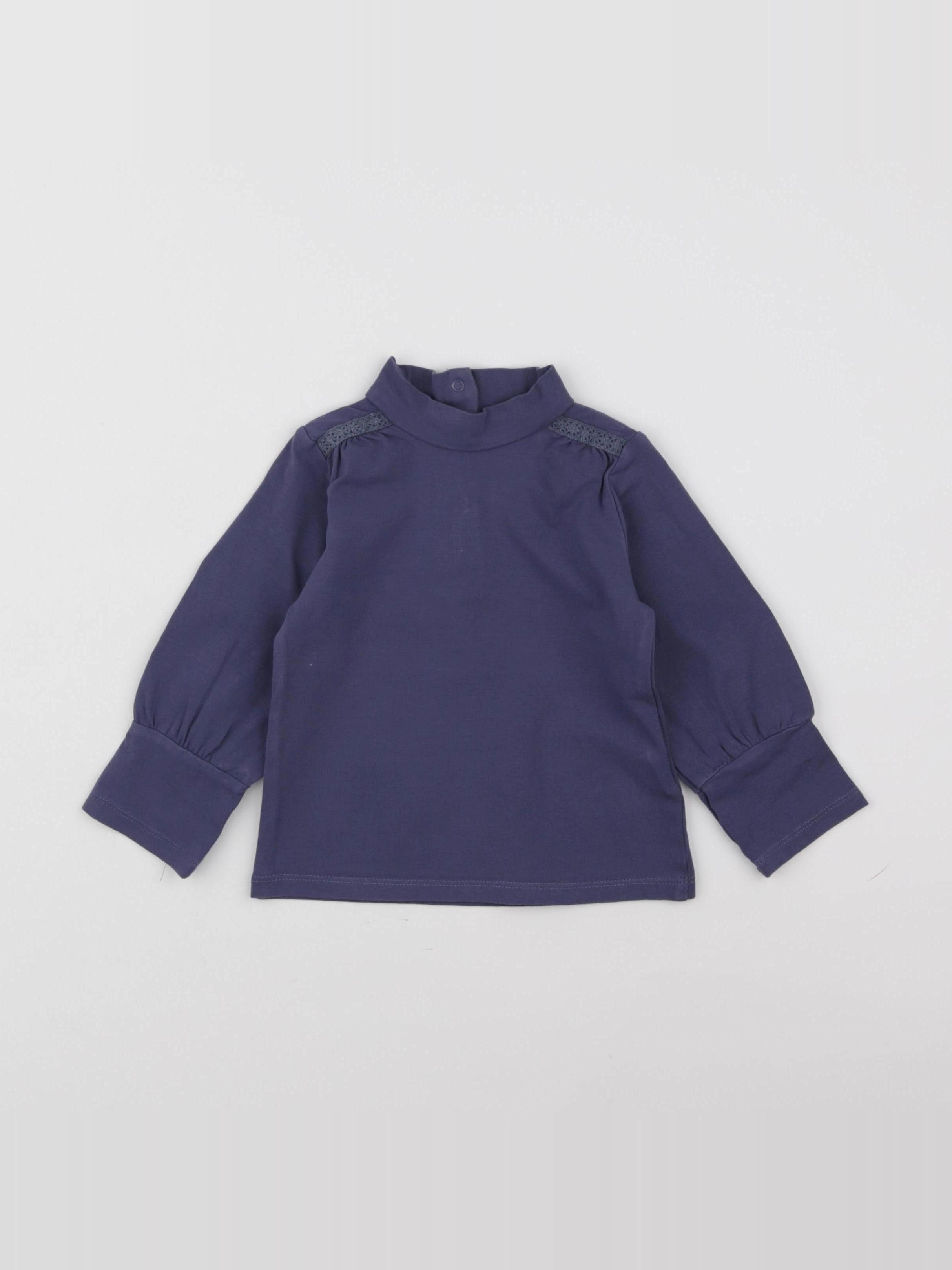Vertbaudet - sous-pull bleu - 2 ans