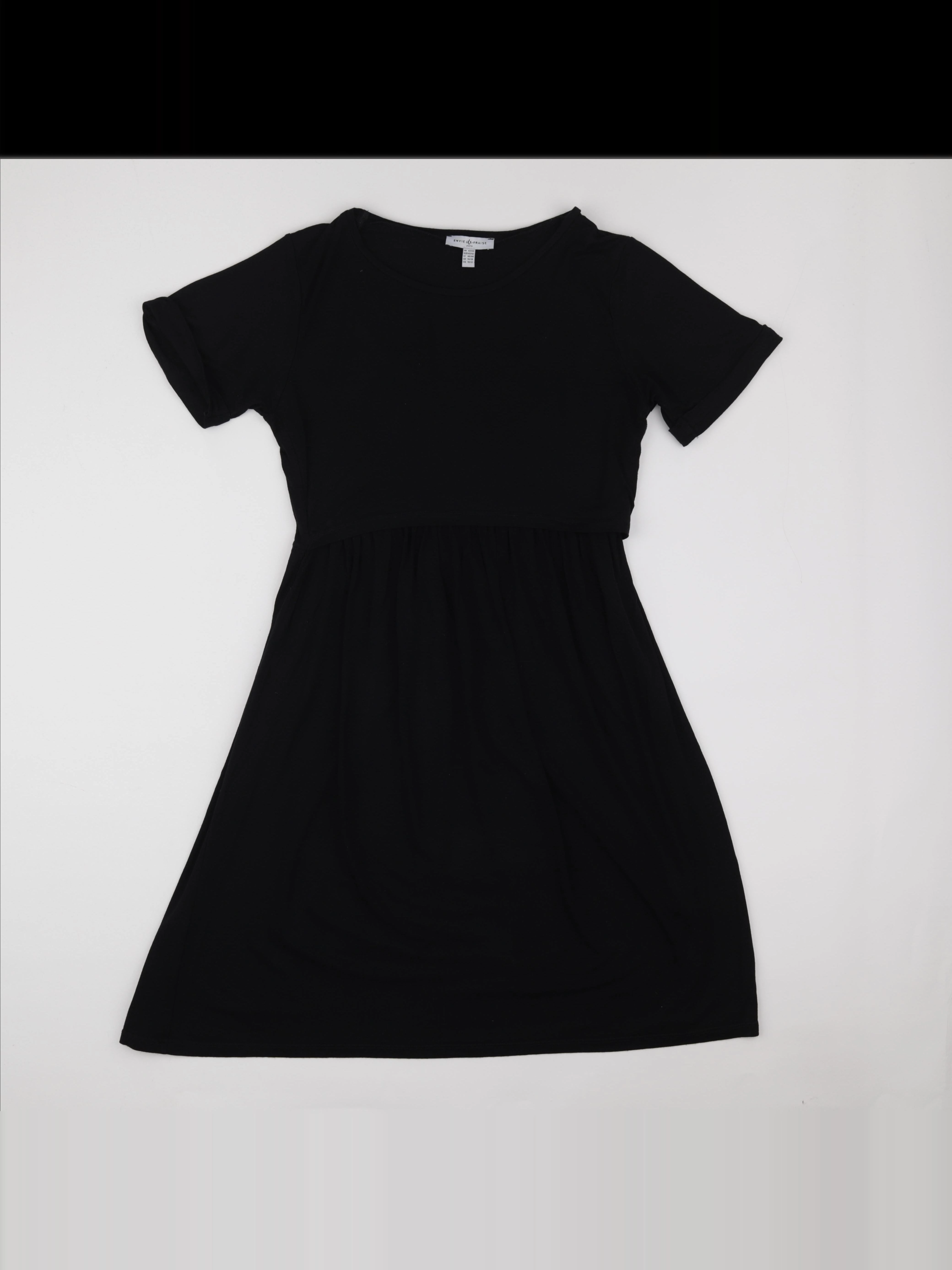 Envie de fraise - robe grossesse, allaitement noir - 42 à 44