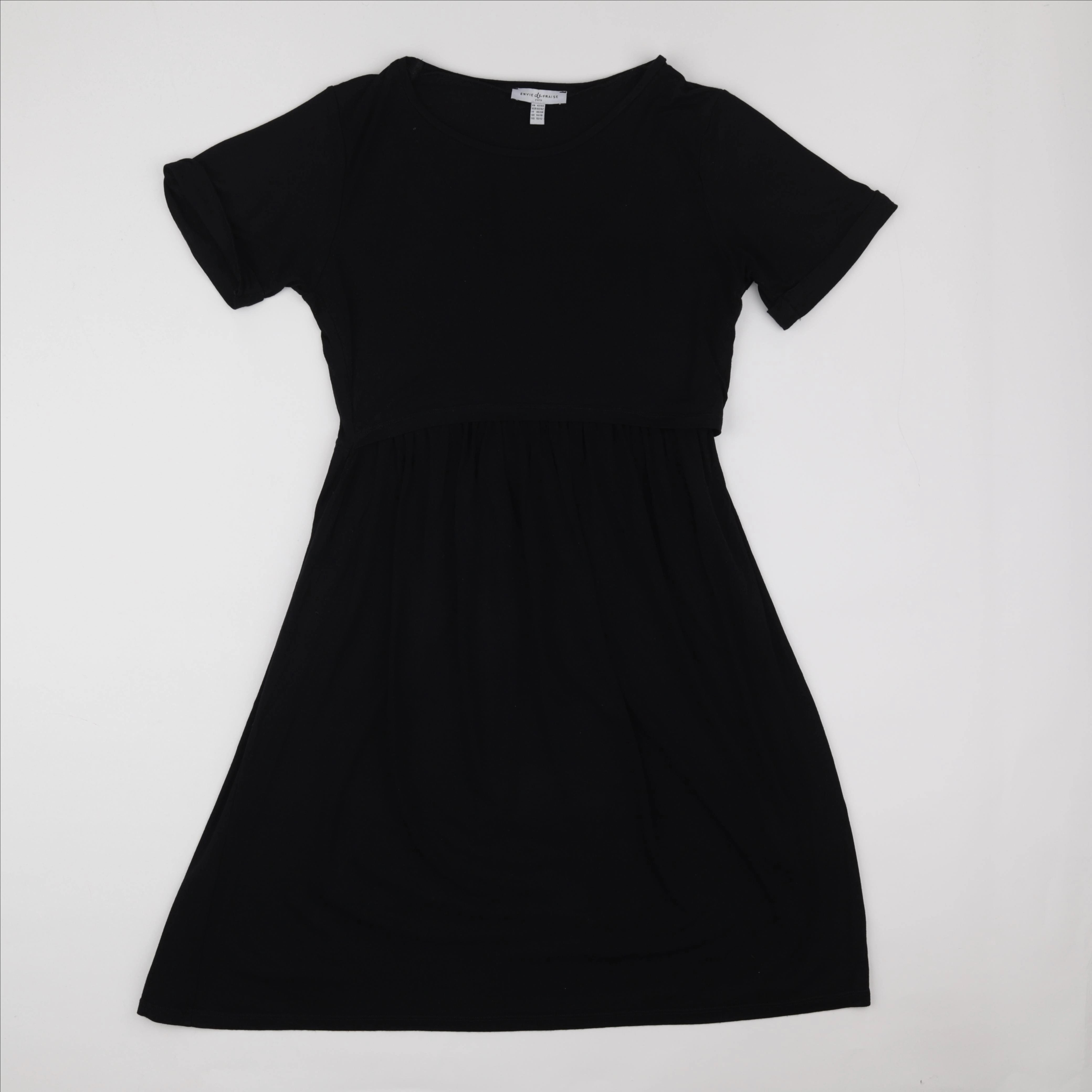 Envie de fraise - robe grossesse, allaitement noir - 42 à 44
