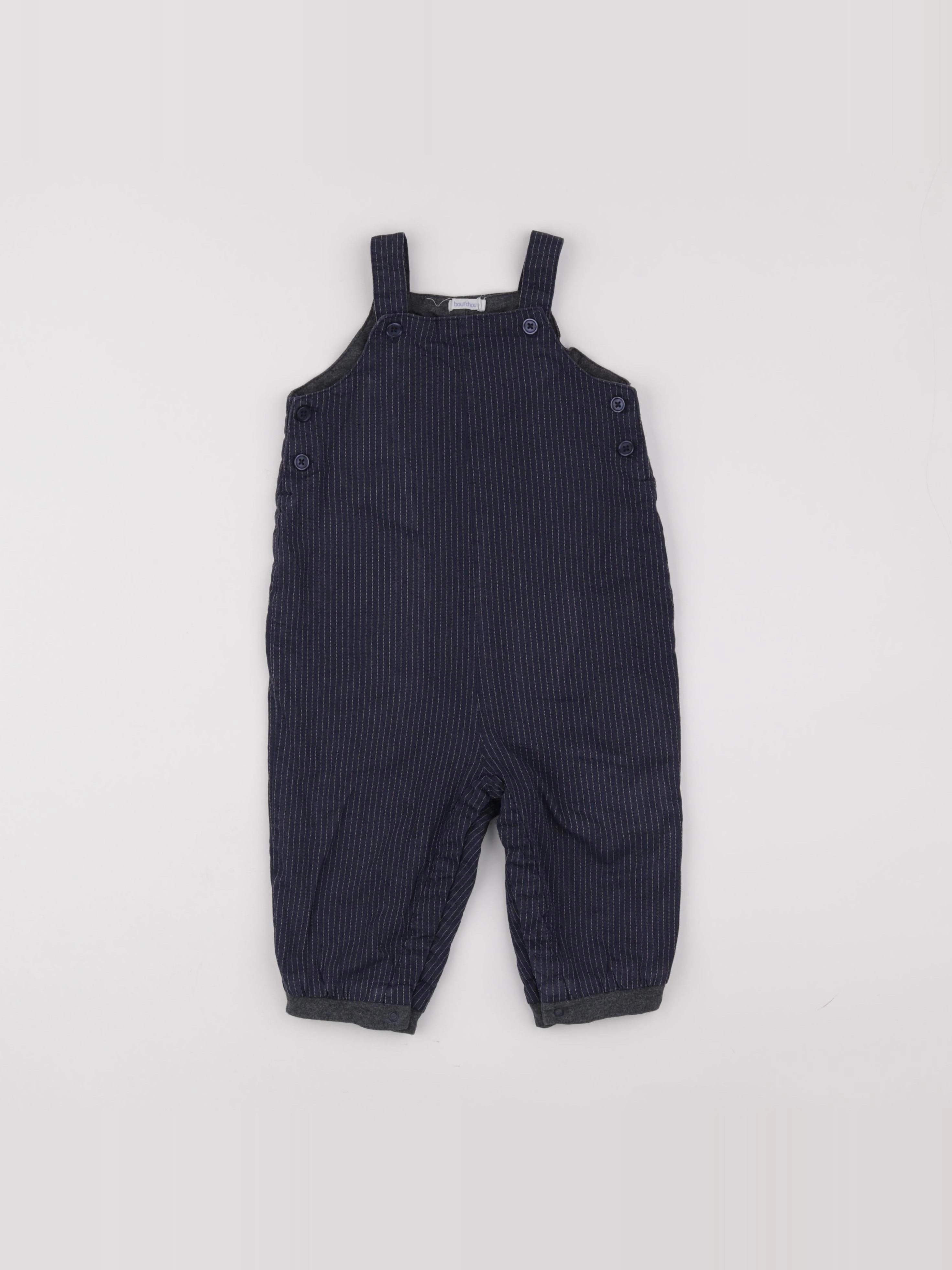 Boutchou - combinaison bleu, blanc - 18 mois