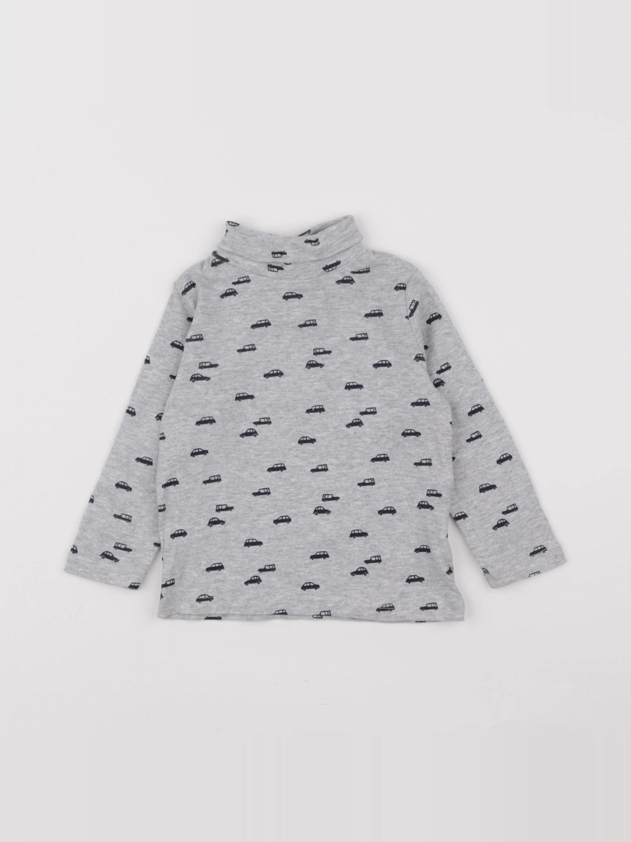 Boutchou - sous-pull gris, bleu - 9 mois