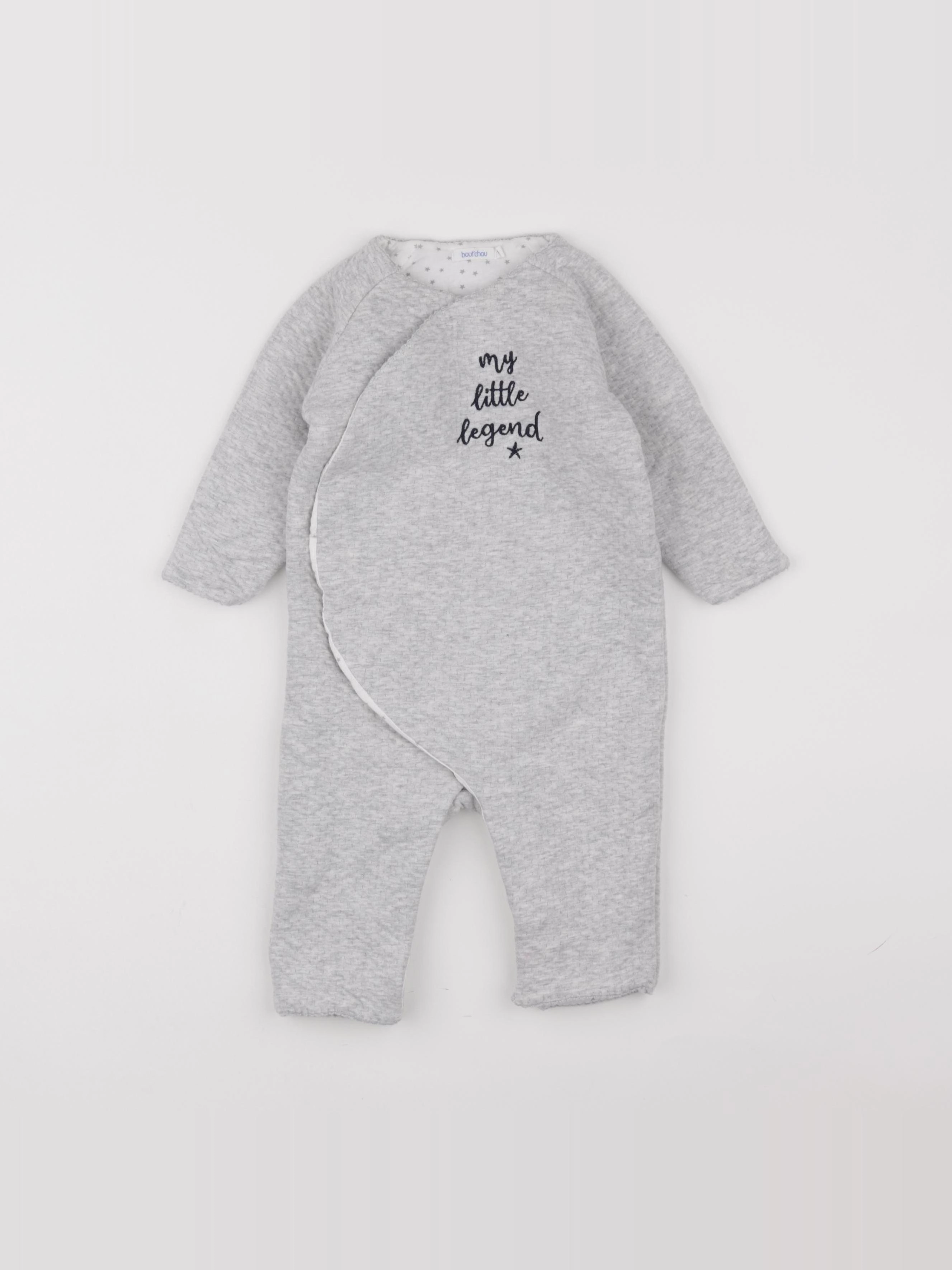 Boutchou - sur-pyjama gris - 9 mois