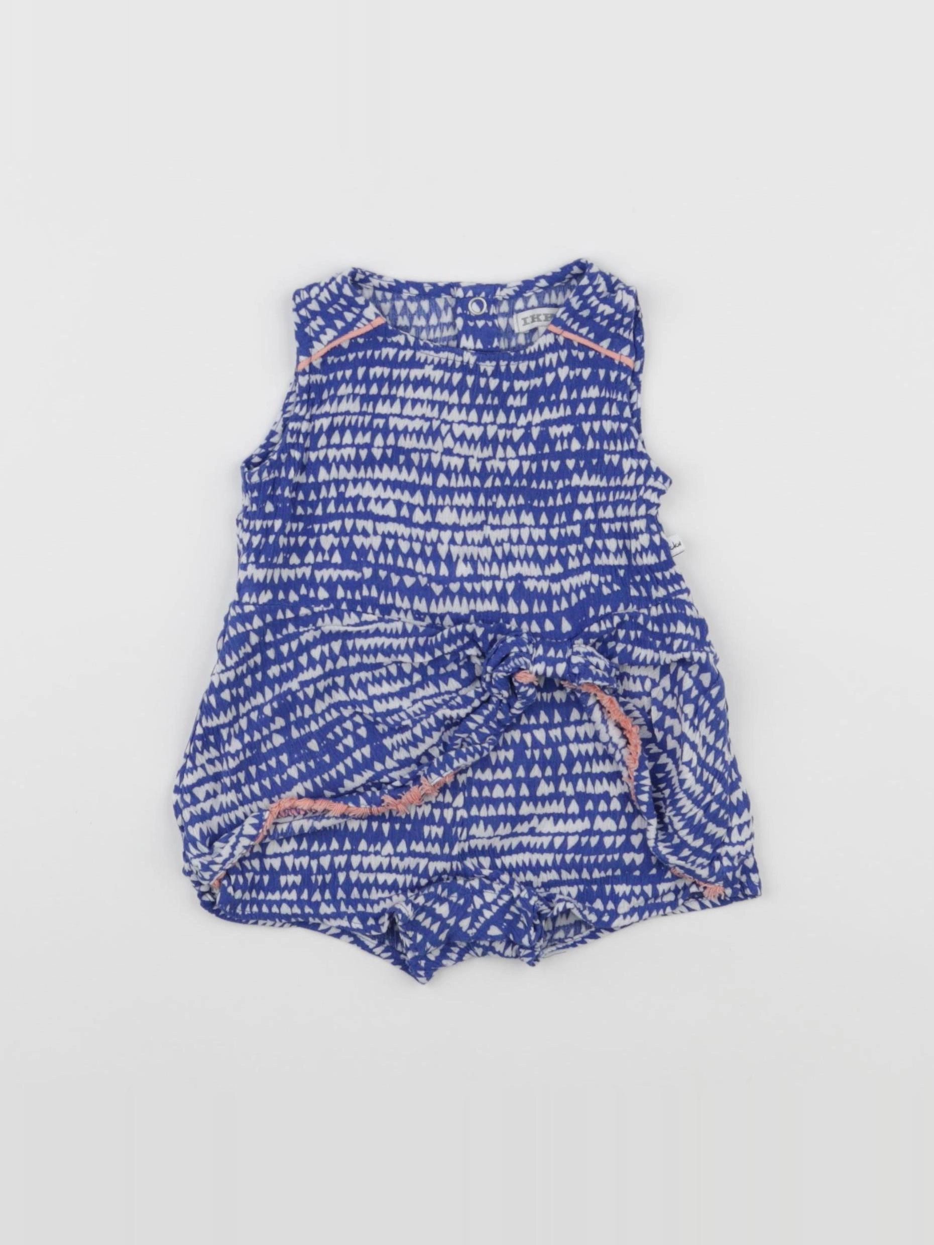 IKKS - combinaison bleu, rose - 6 mois