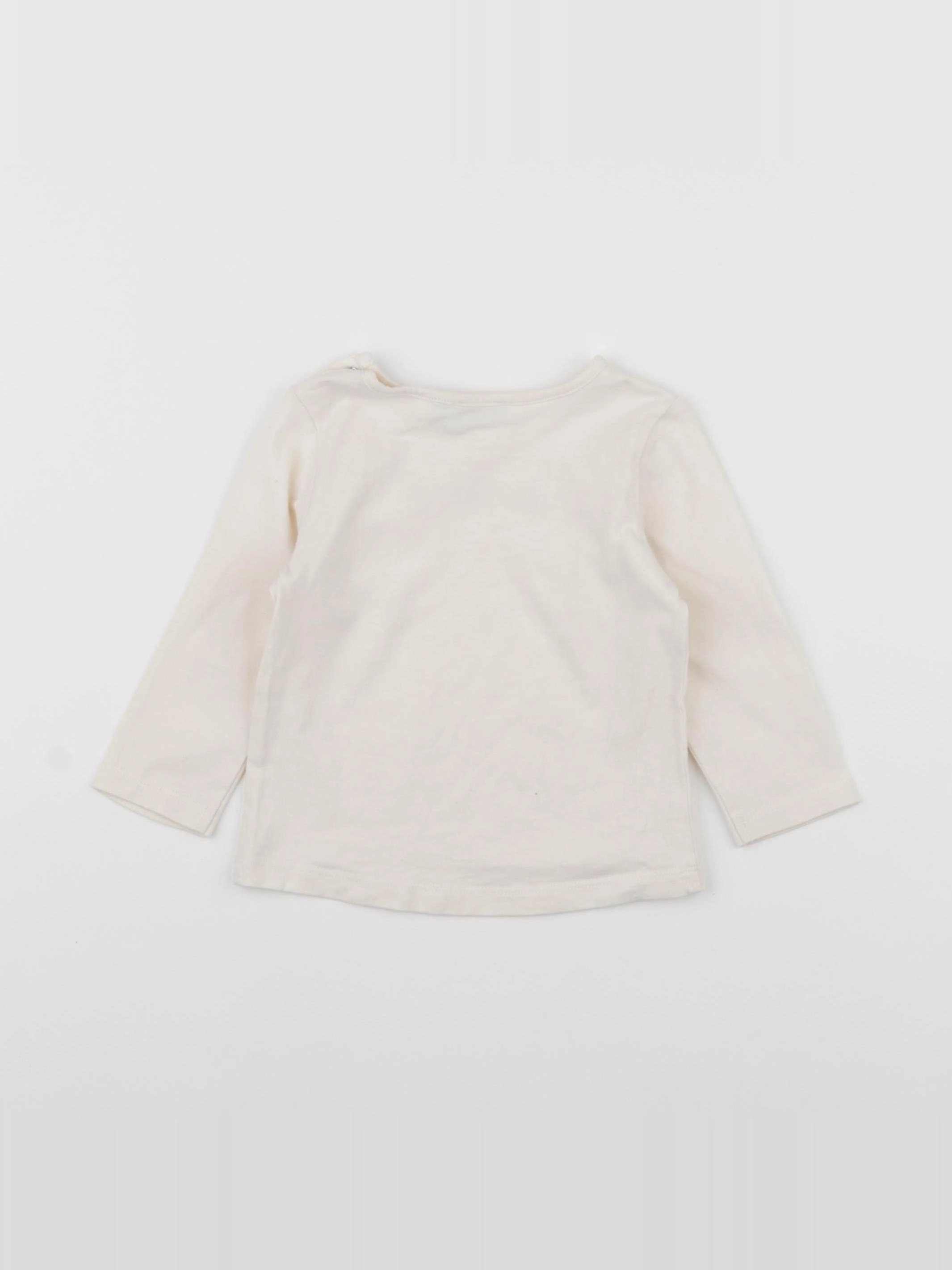 IKKS - tee-shirt beige - 12 mois