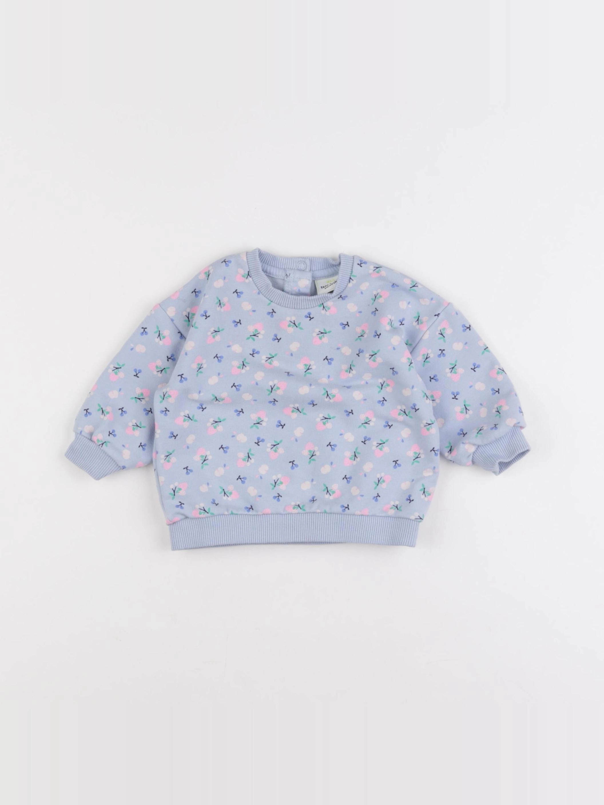 Tape à l'oeil - sweat bleu - 6 mois