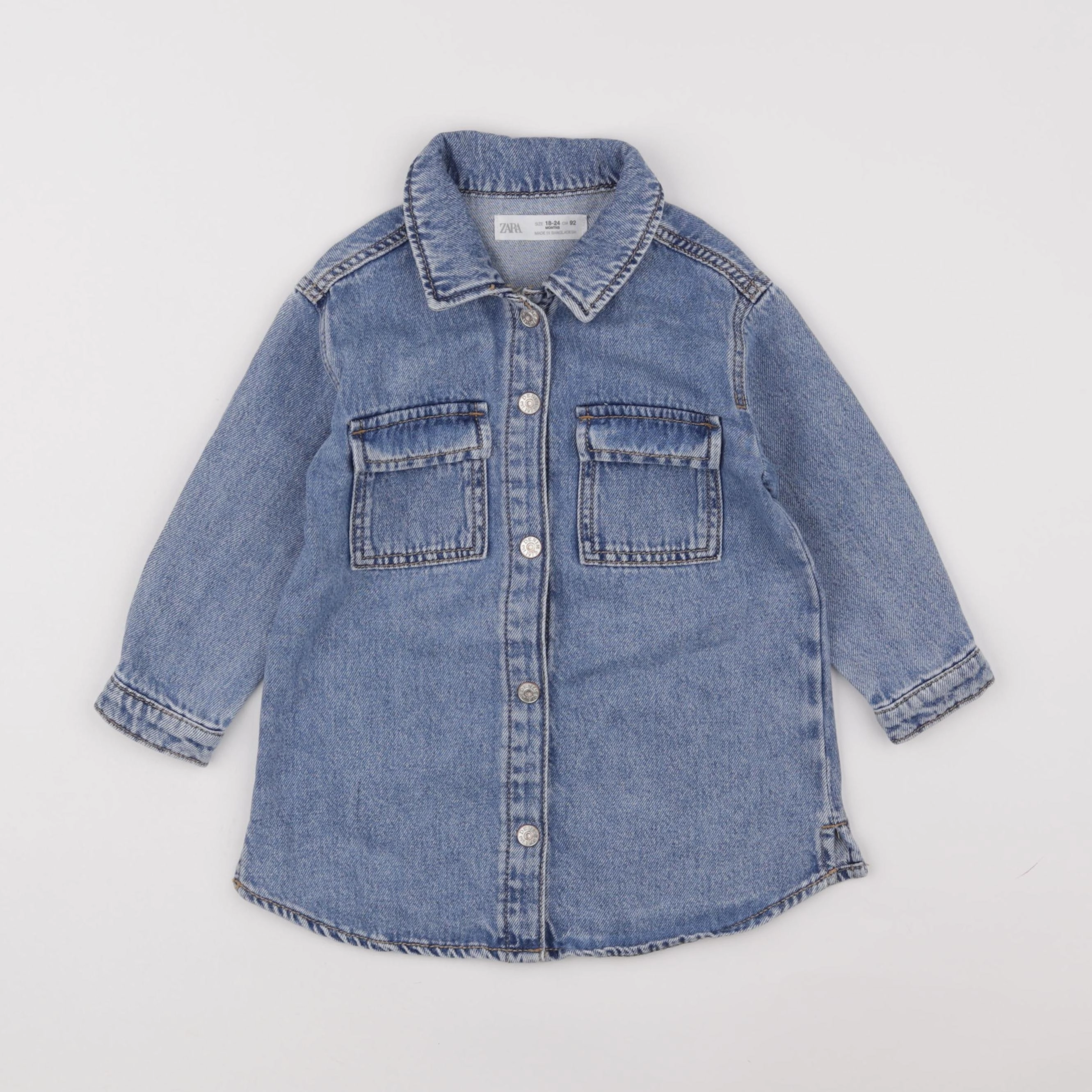 Zara - robe bleu - 18 mois à 2 ans