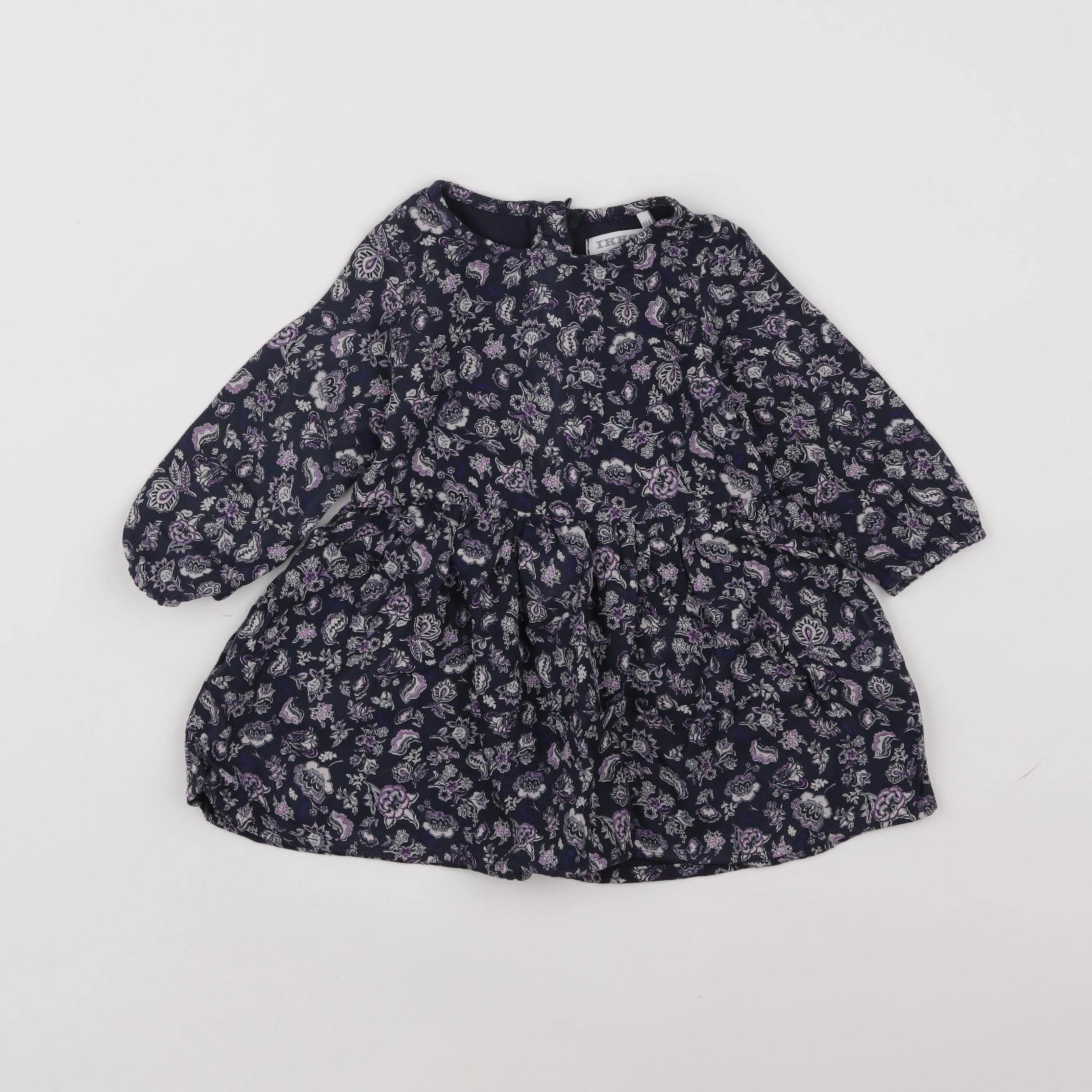 IKKS - robe bleu, violet - 6 mois
