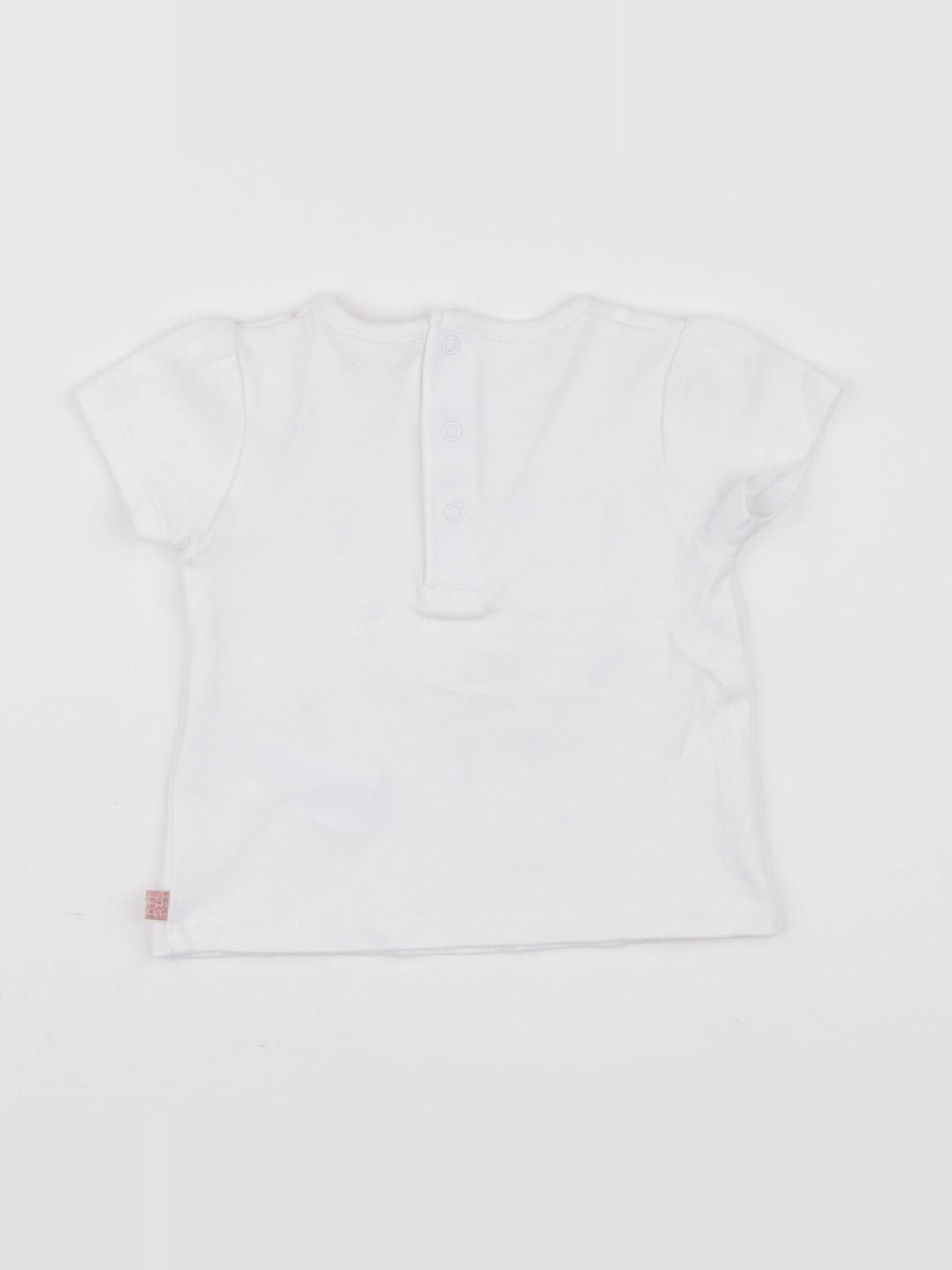 Carrément Beau - tee-shirt blanc - 9 mois