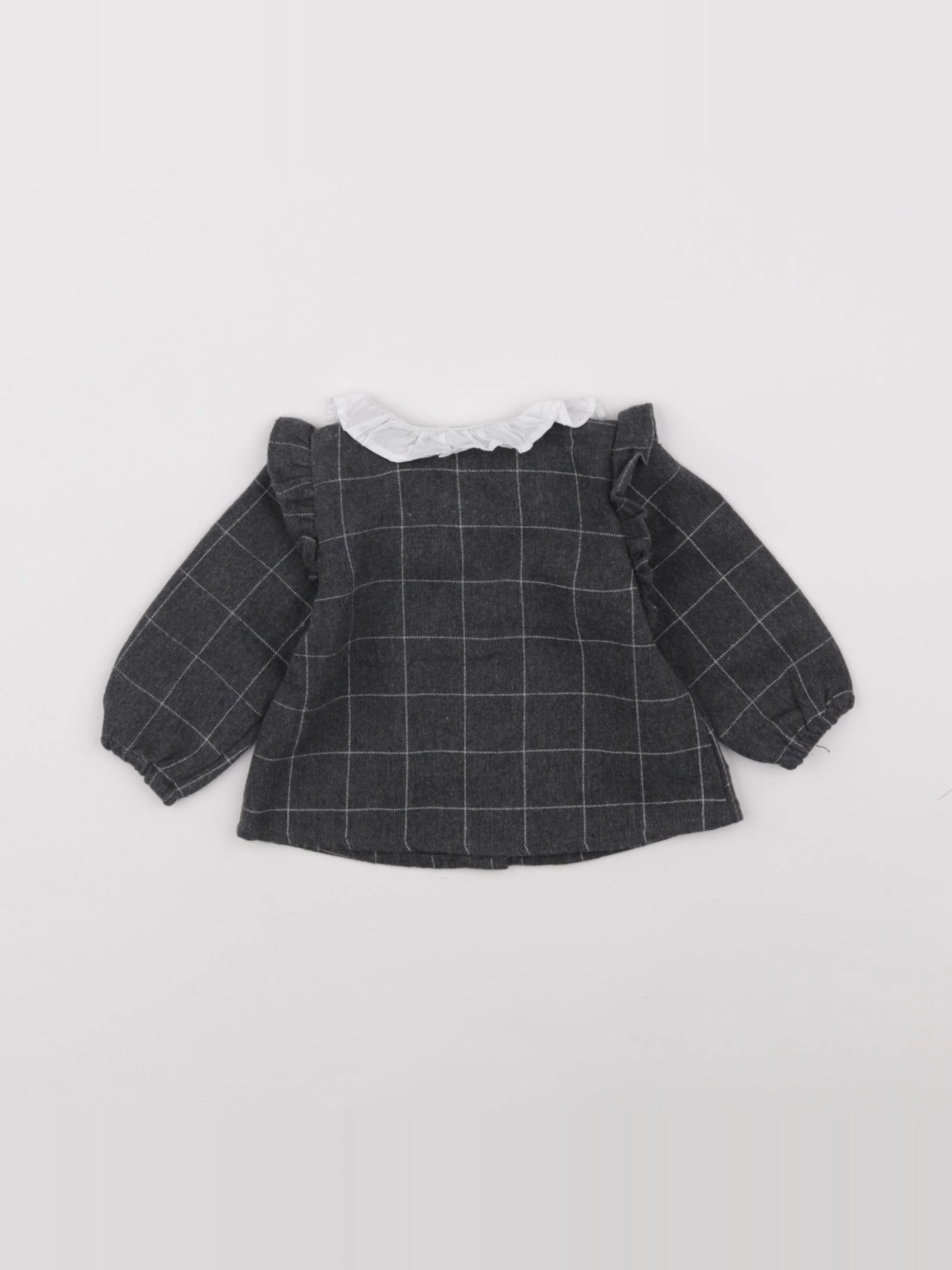 Carrément Beau - blouse gris - 6 mois