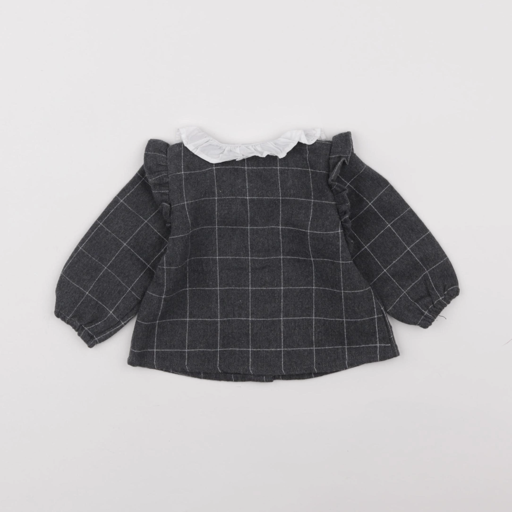 Carrément Beau - blouse gris - 6 mois