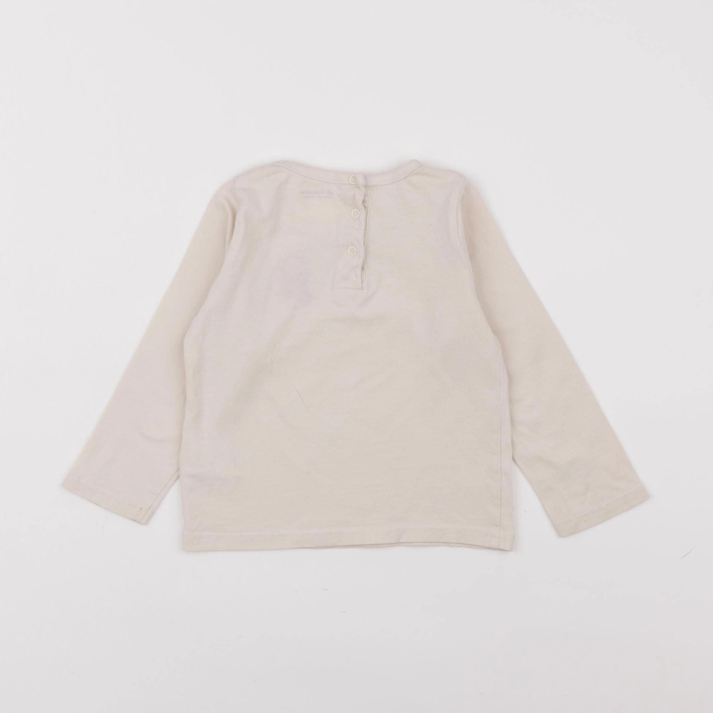 Vertbaudet - tee-shirt beige - 2 ans