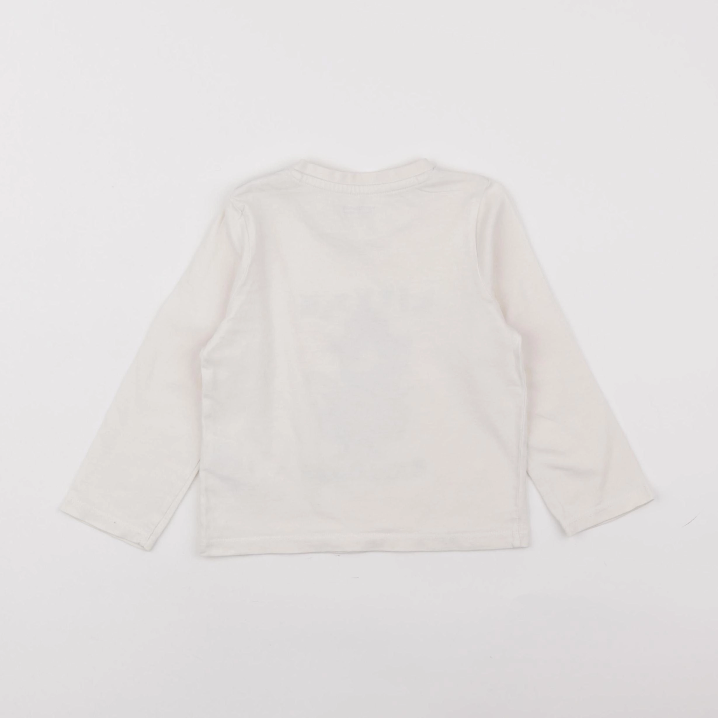 Vertbaudet - tee-shirt beige - 2 ans
