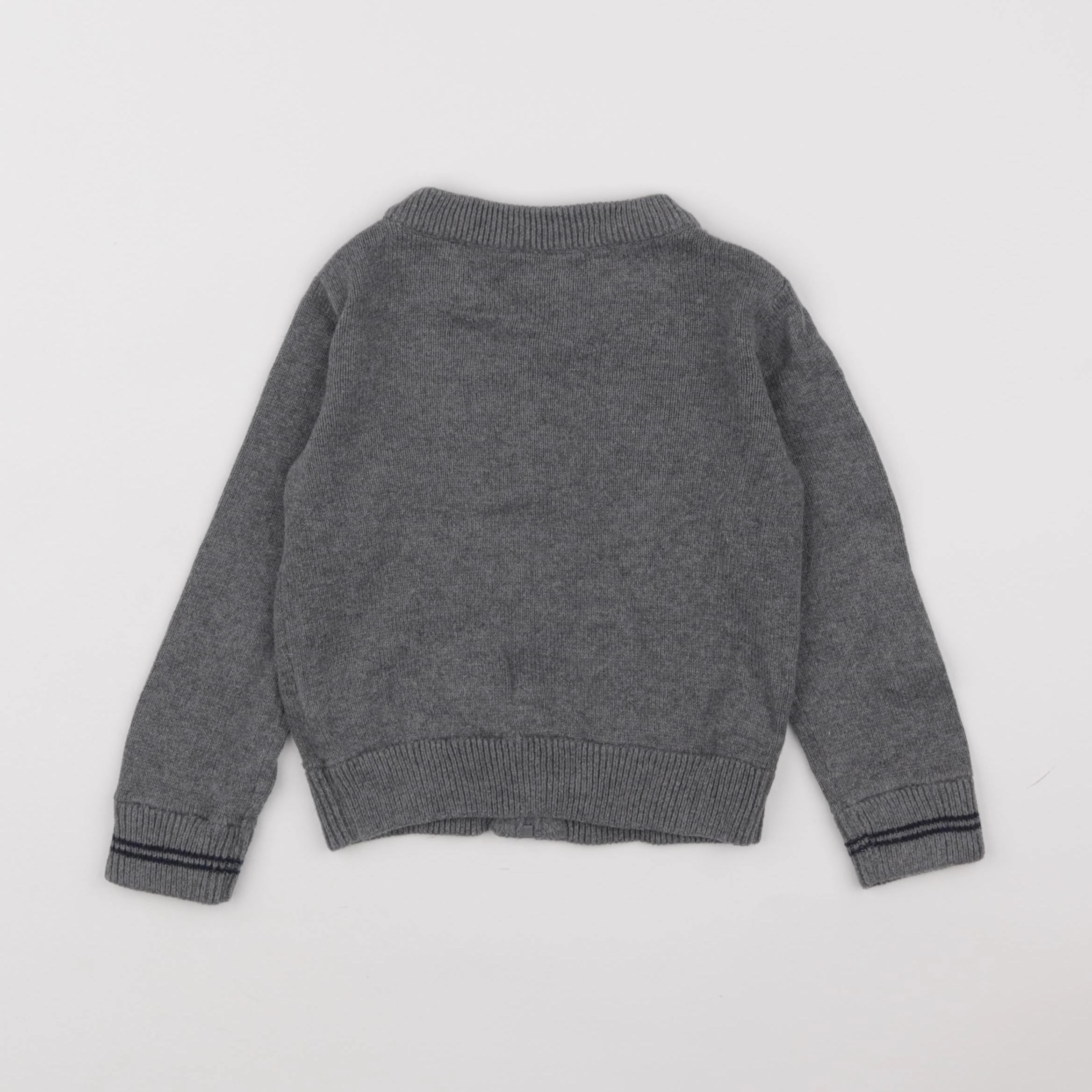 Tape à l'oeil - gilet gris - 2 ans
