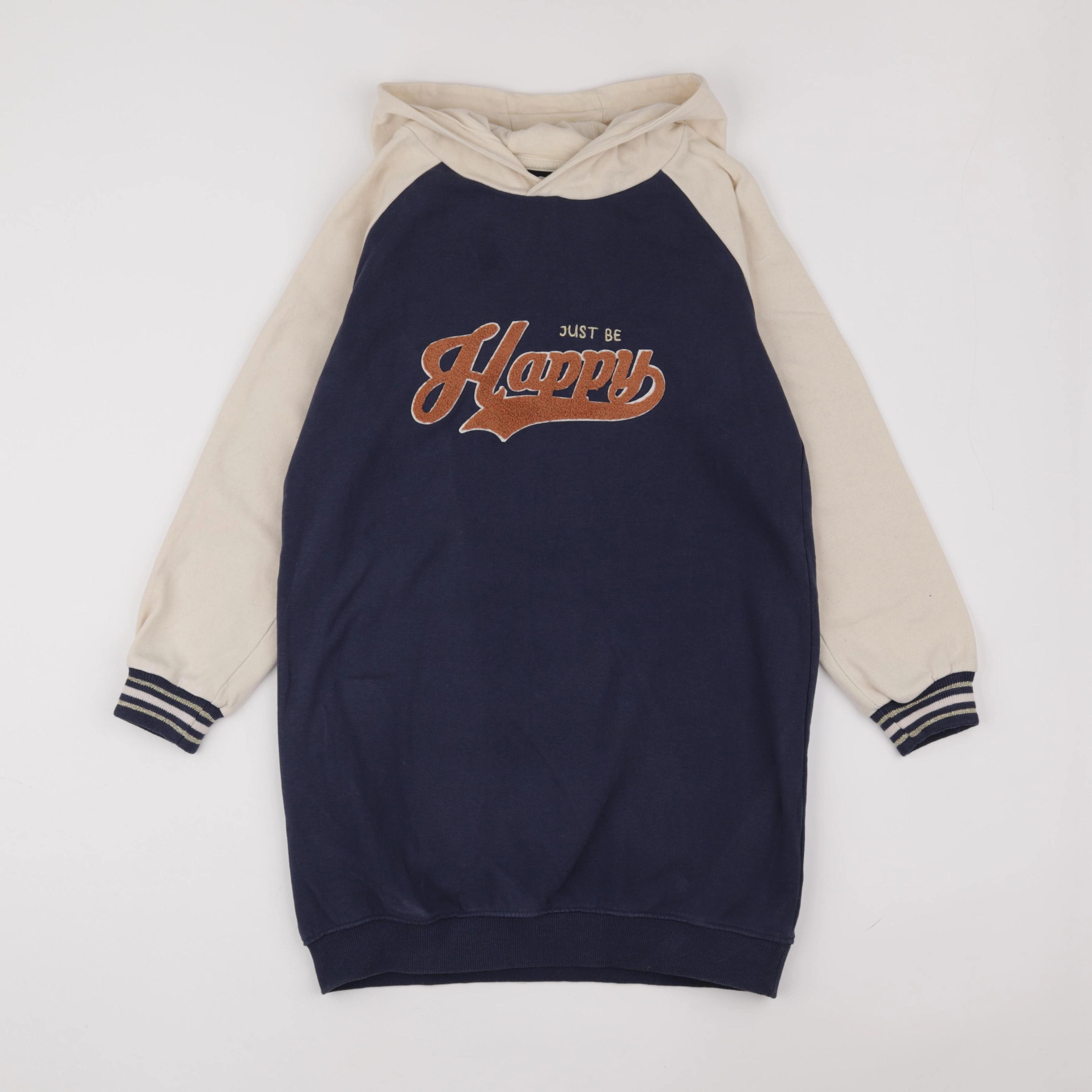 Vertbaudet - robe bleu, beige - 10 ans