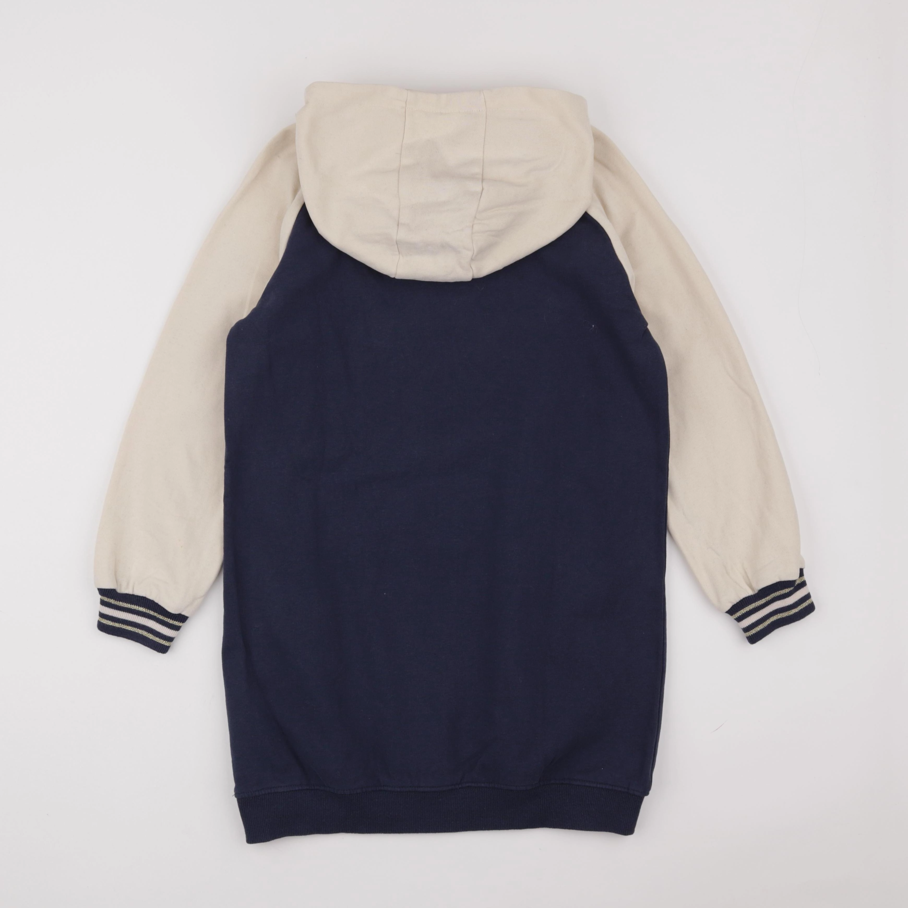 Vertbaudet - robe bleu, beige - 10 ans