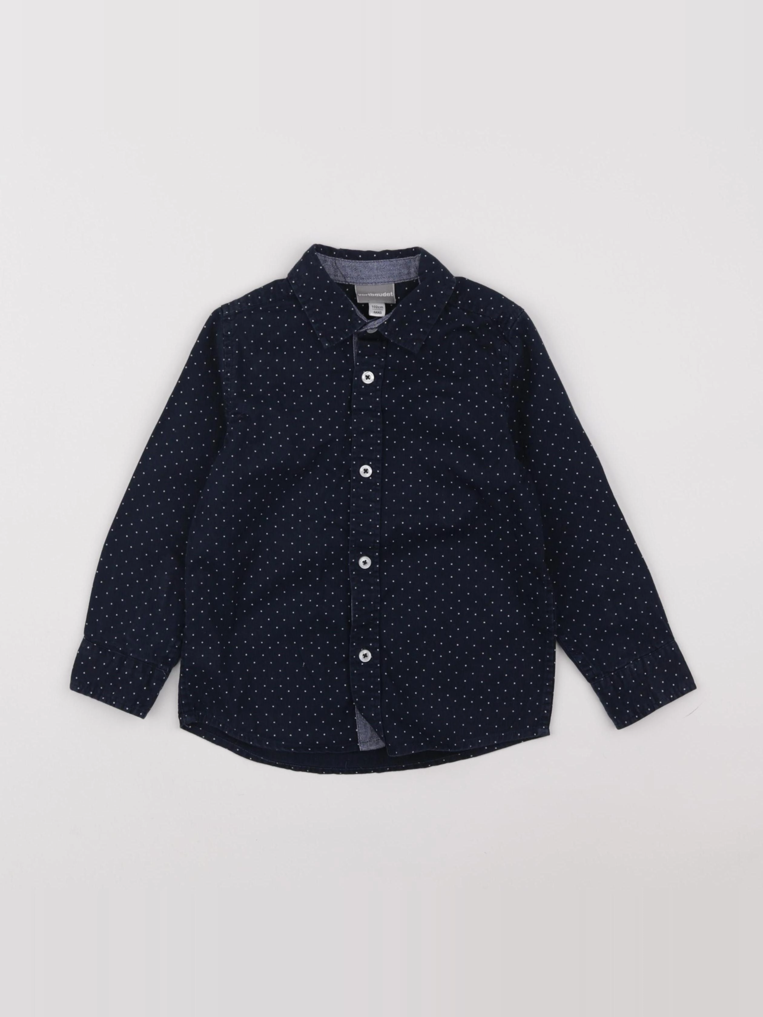 Vertbaudet - chemise bleu - 4 ans