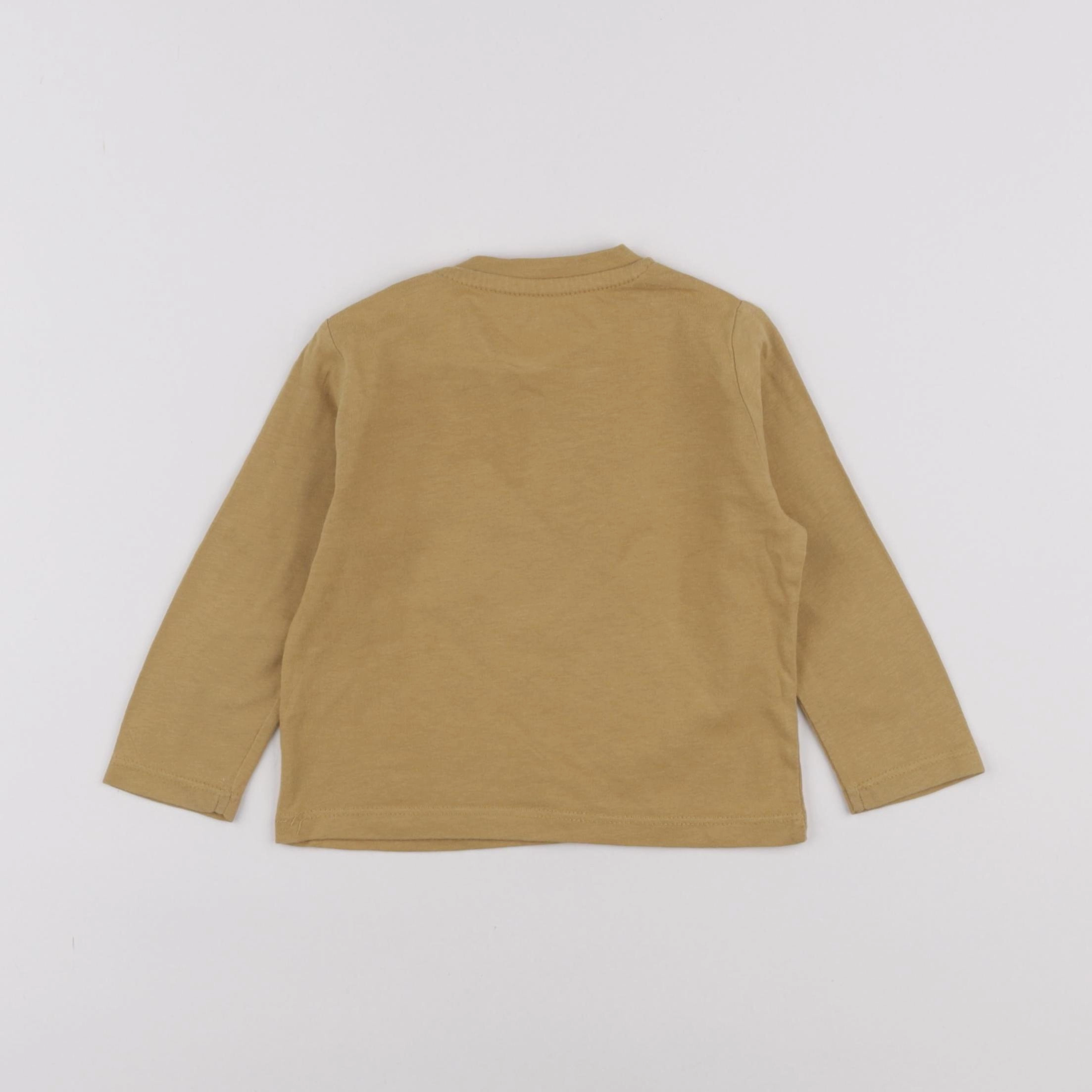 Vertbaudet - tee-shirt jaune - 12 mois