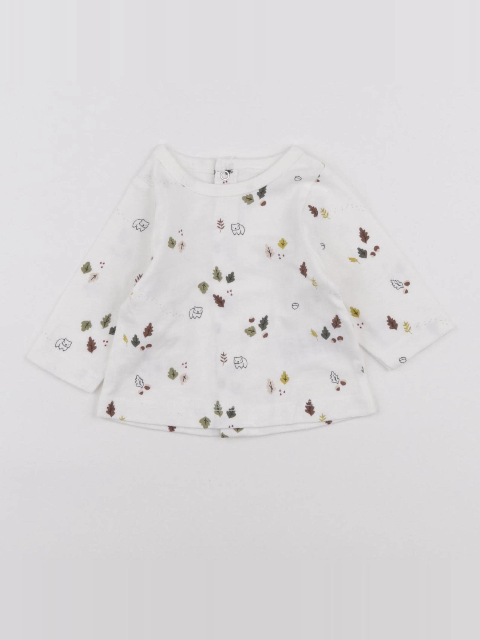 Vertbaudet - tee-shirt blanc - 1 mois