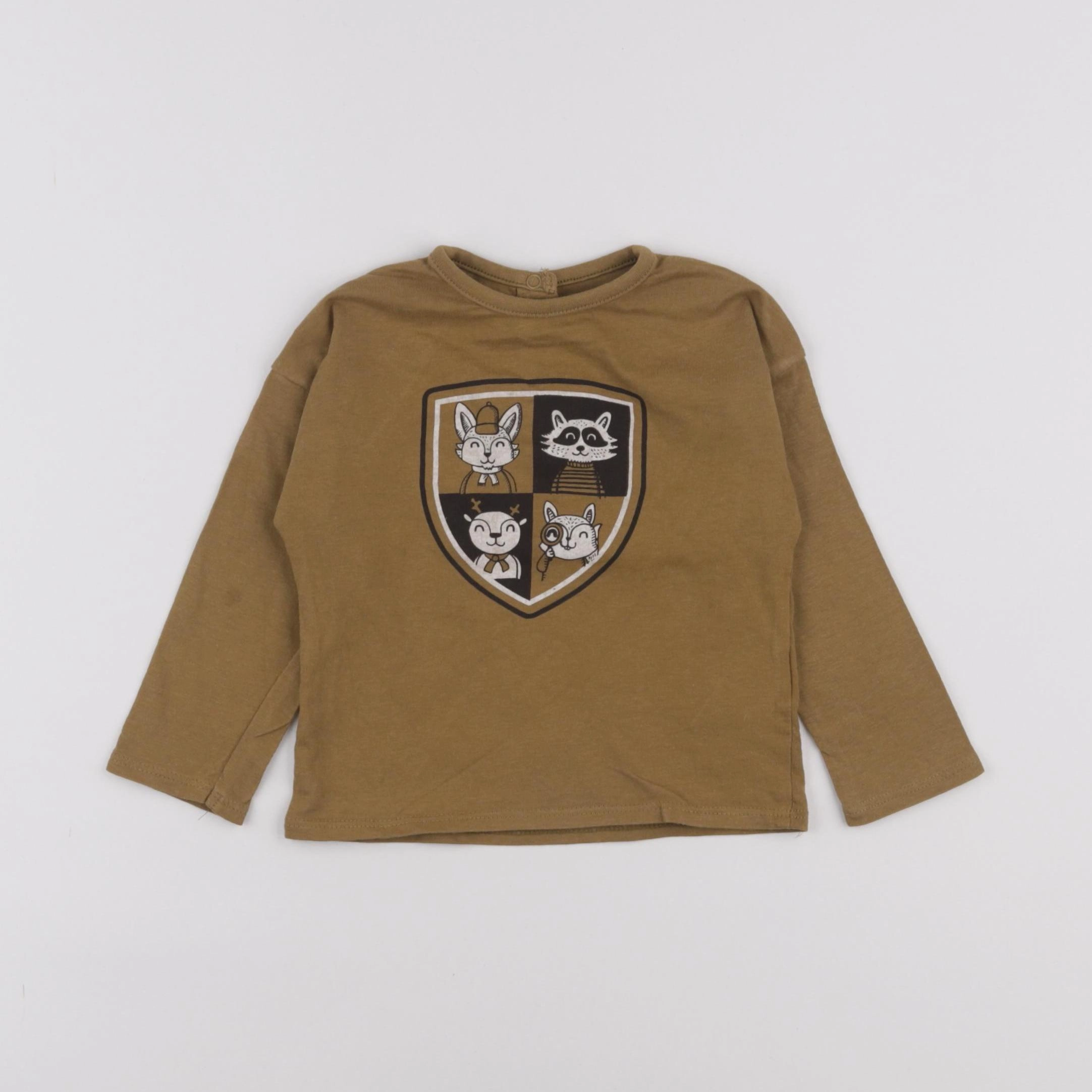 Vertbaudet - tee-shirt vert - 12 mois