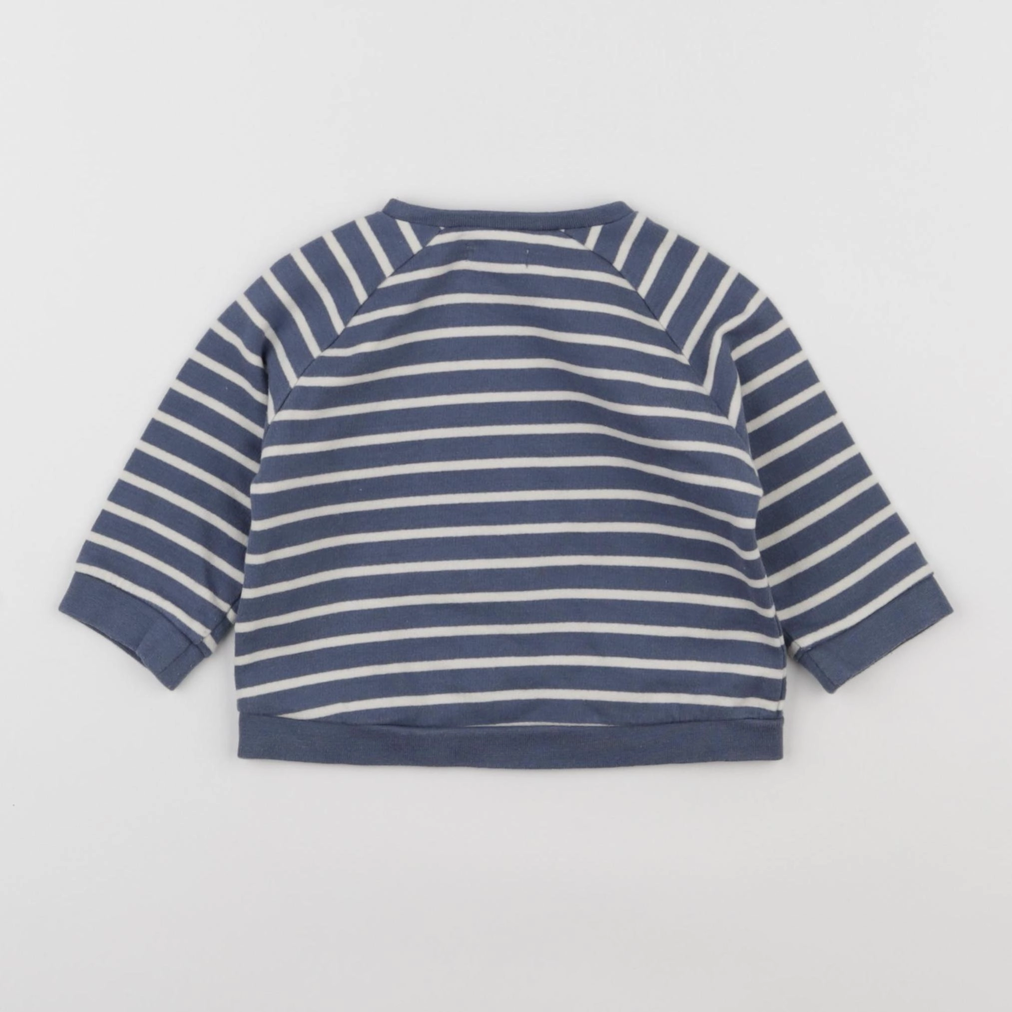 Vertbaudet - sweat bleu - 9 mois