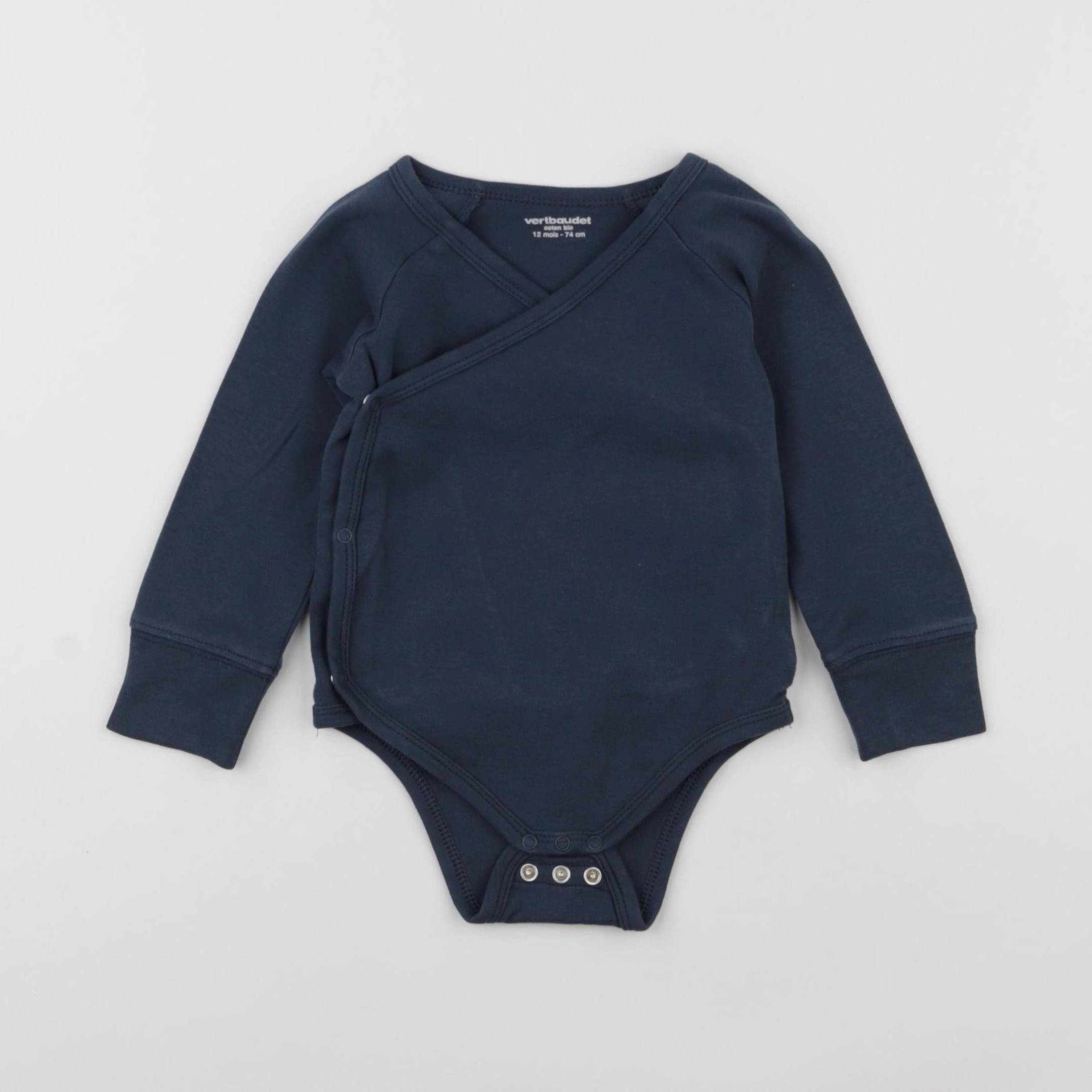 Vertbaudet - body bleu - 12 mois