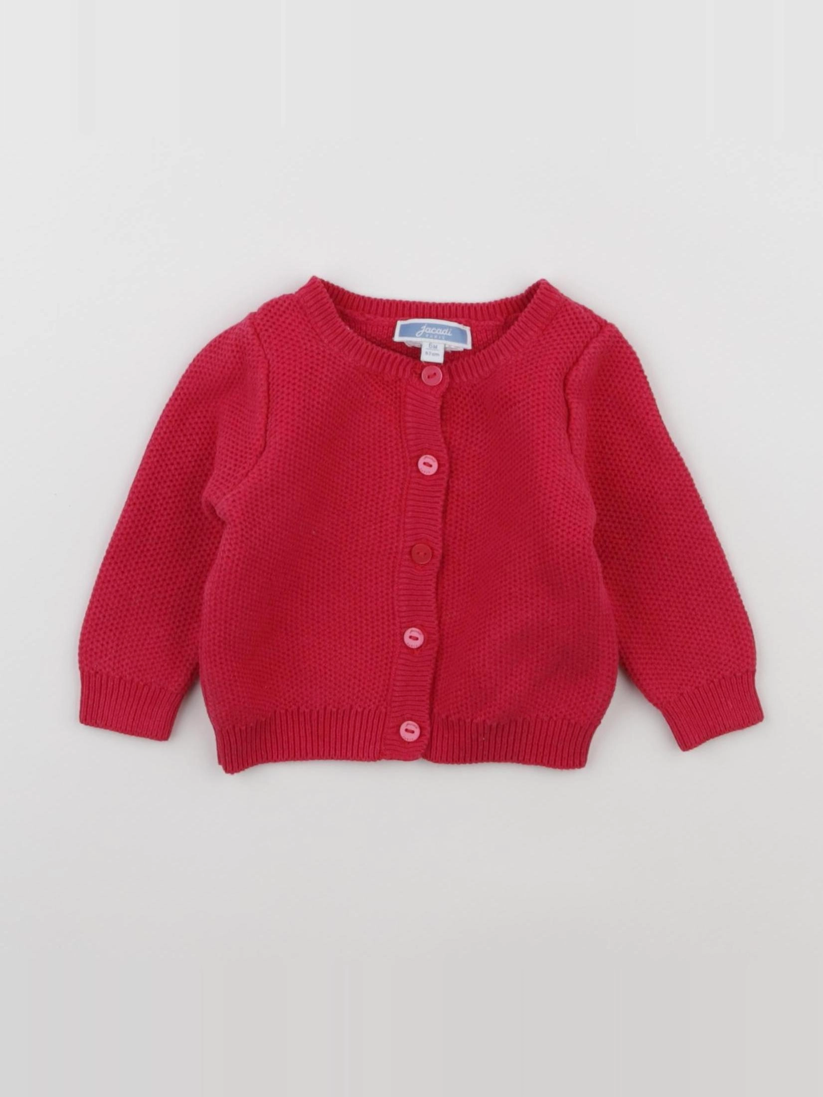 Jacadi - gilet rose - 6 mois