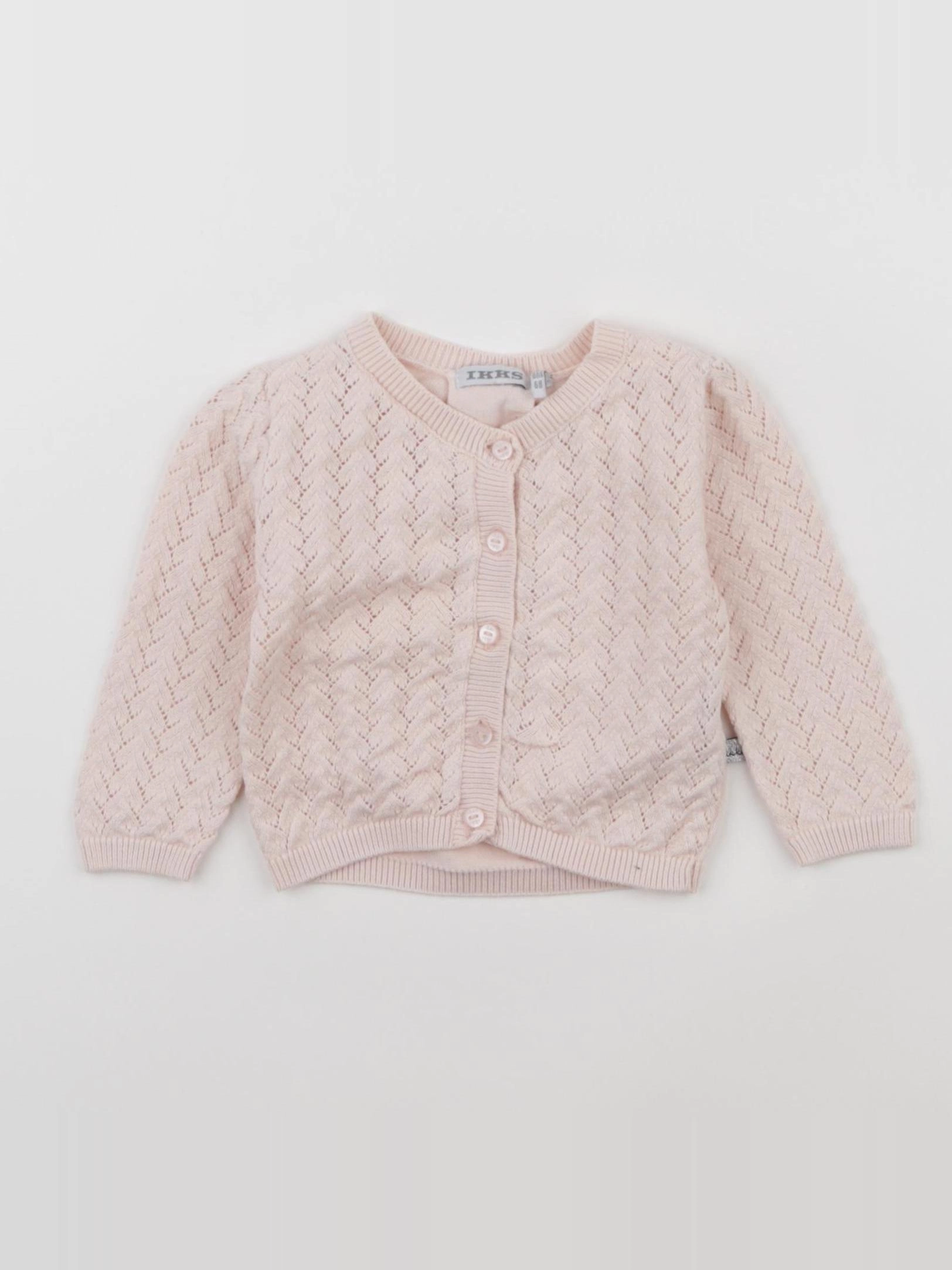 IKKS - gilet rose - 6 mois
