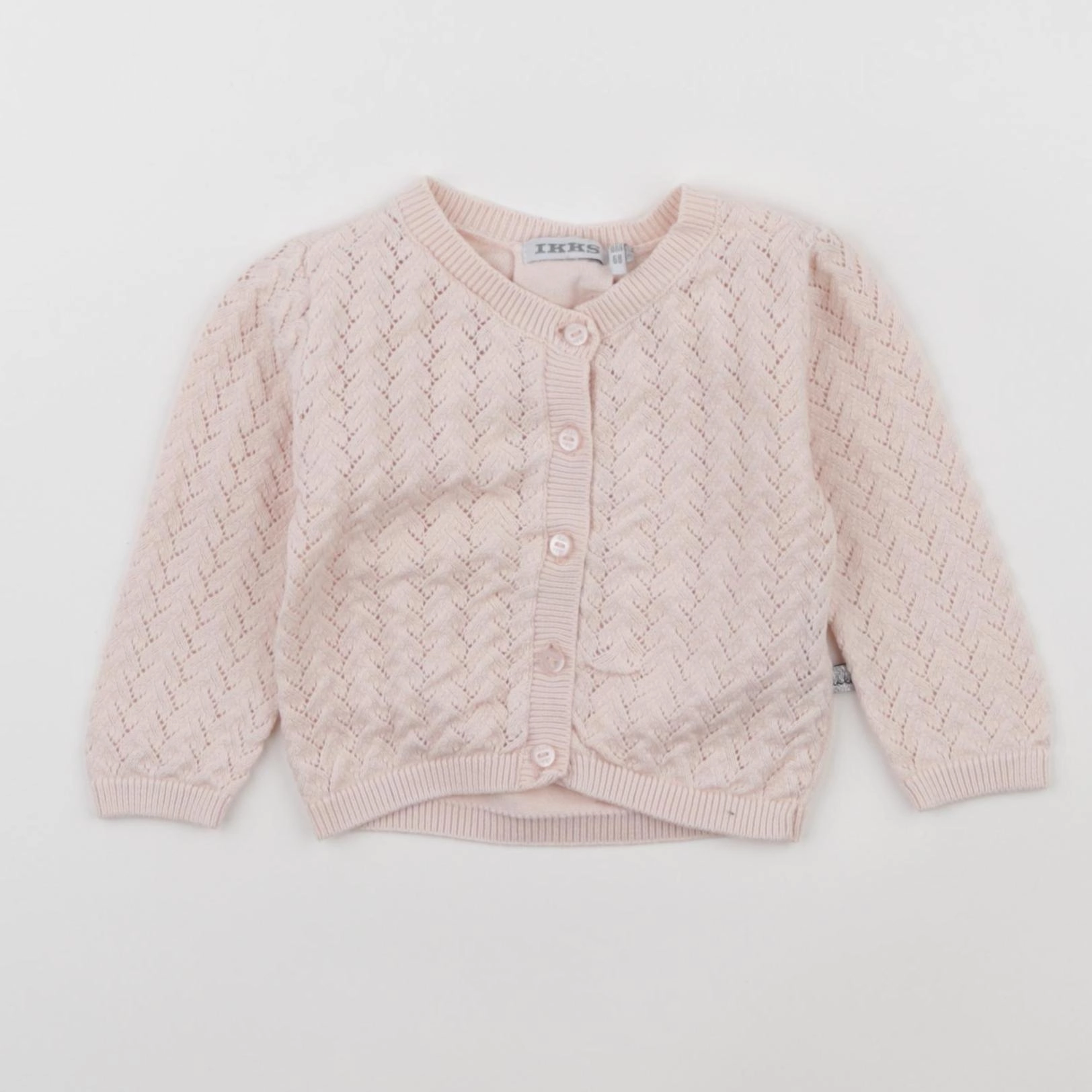 IKKS - gilet rose - 6 mois