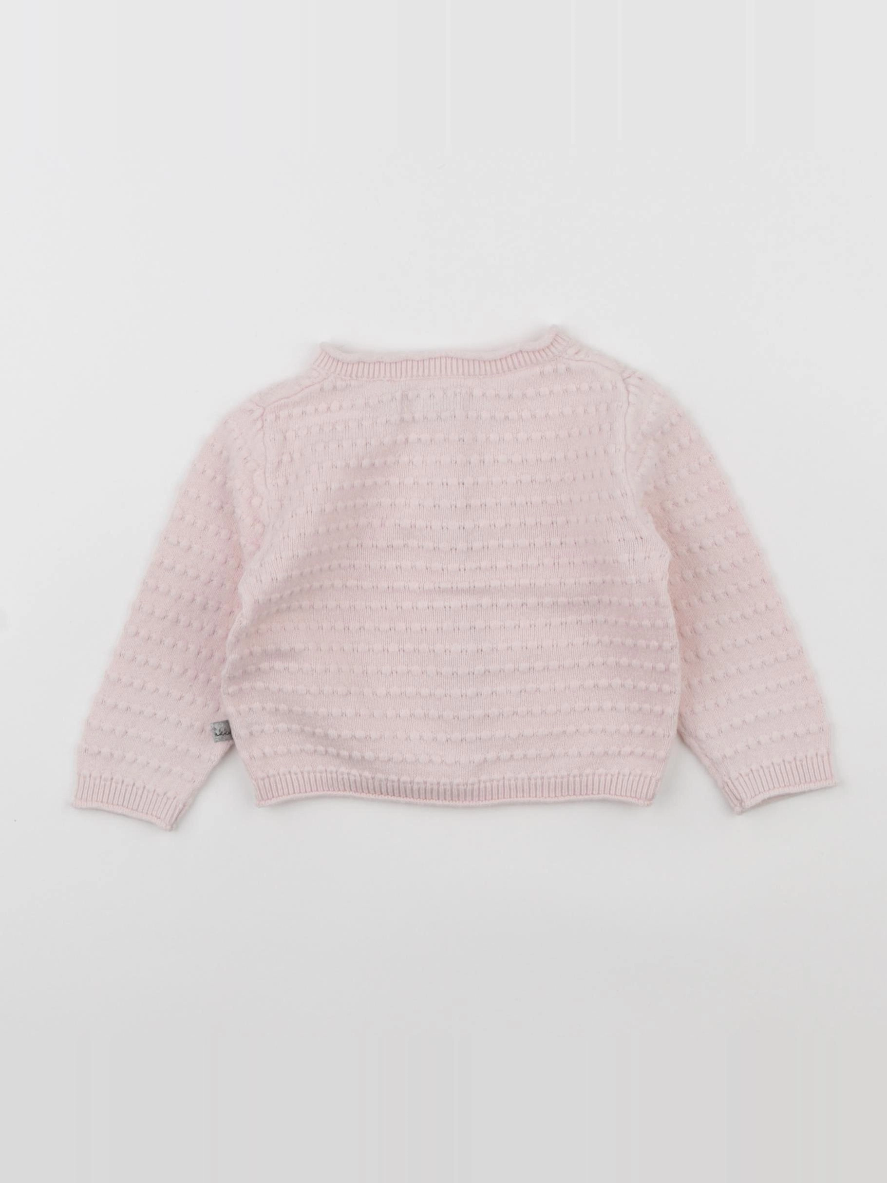 IKKS - gilet rose - 6 mois