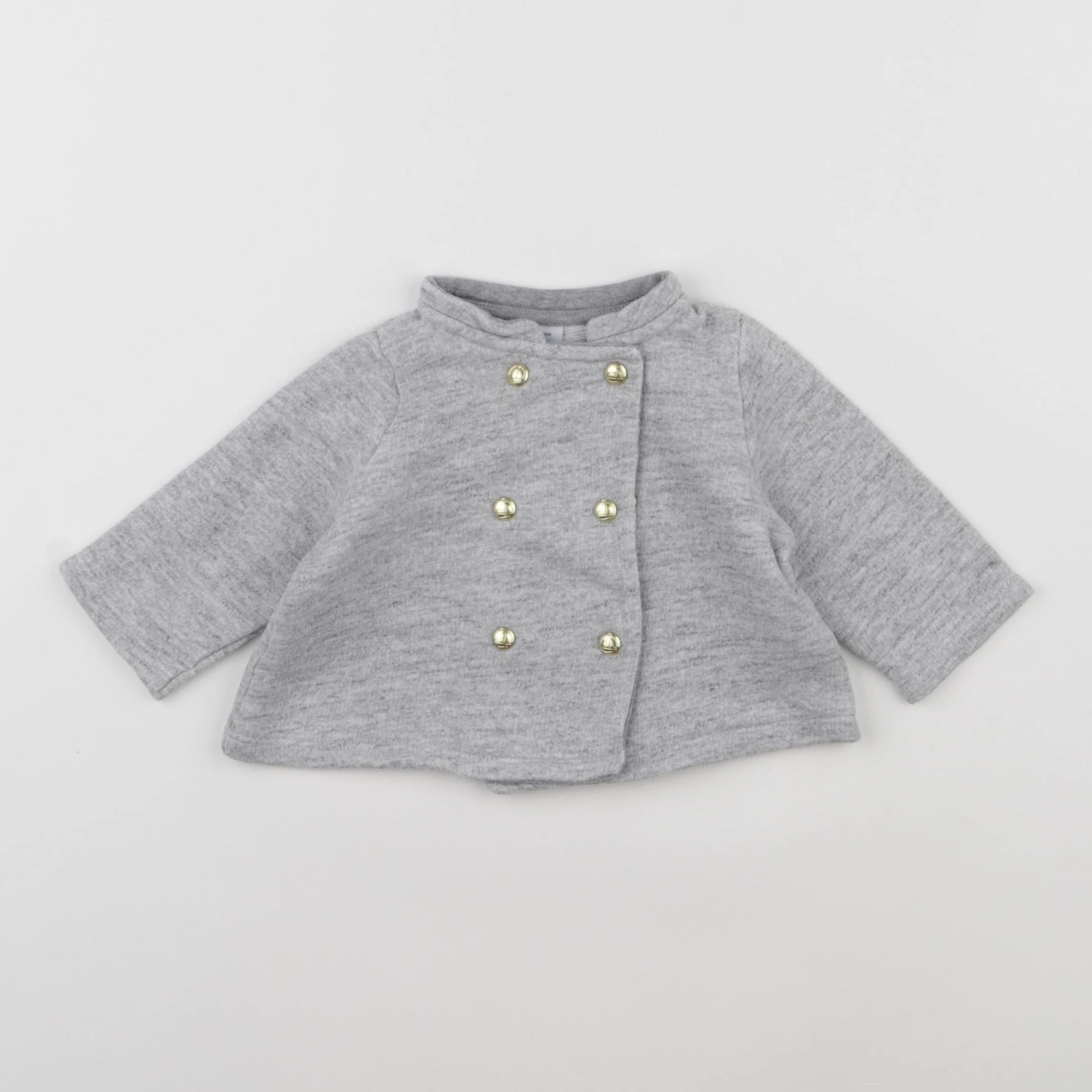Petit Bateau - gilet gris - 6 mois