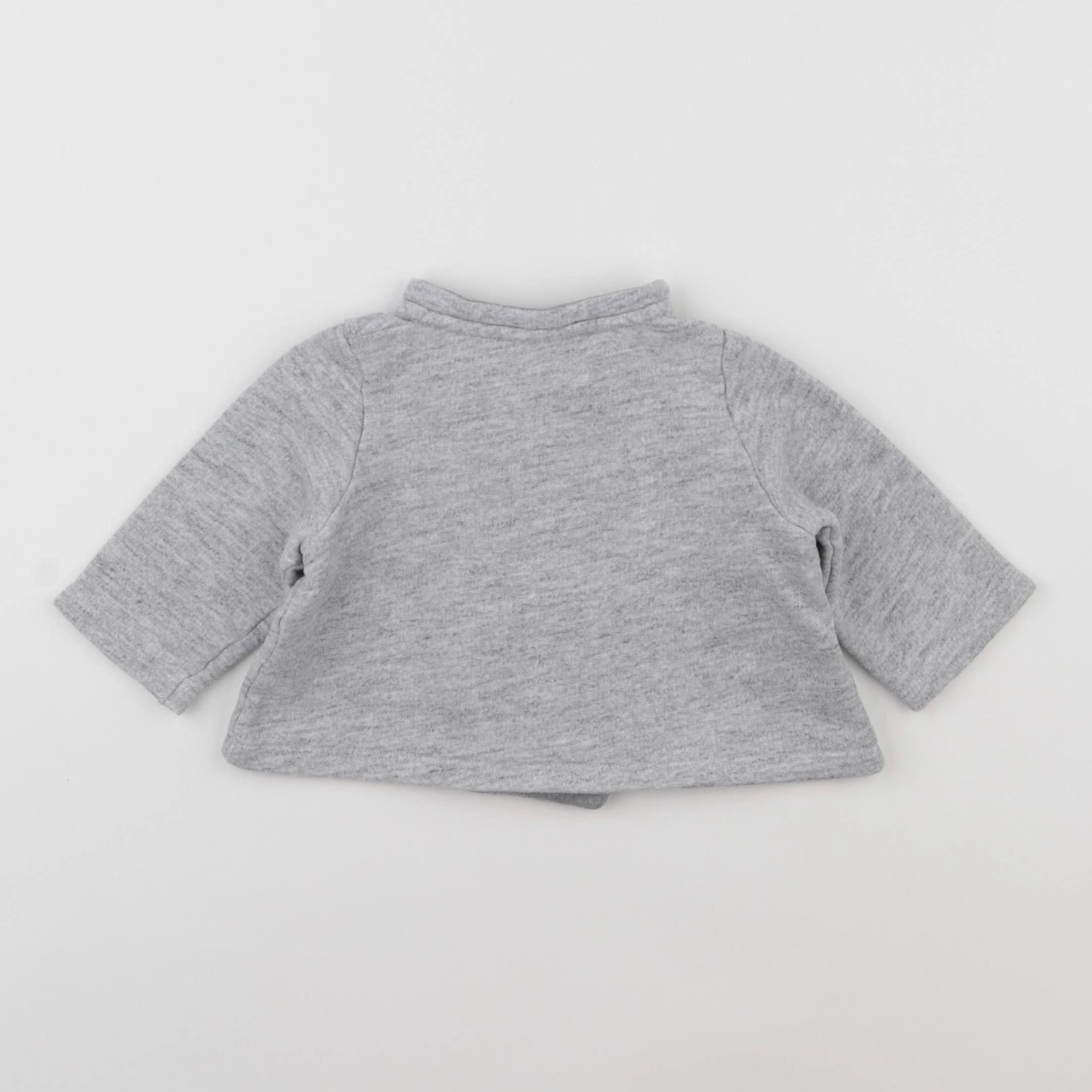 Petit Bateau - gilet gris - 6 mois