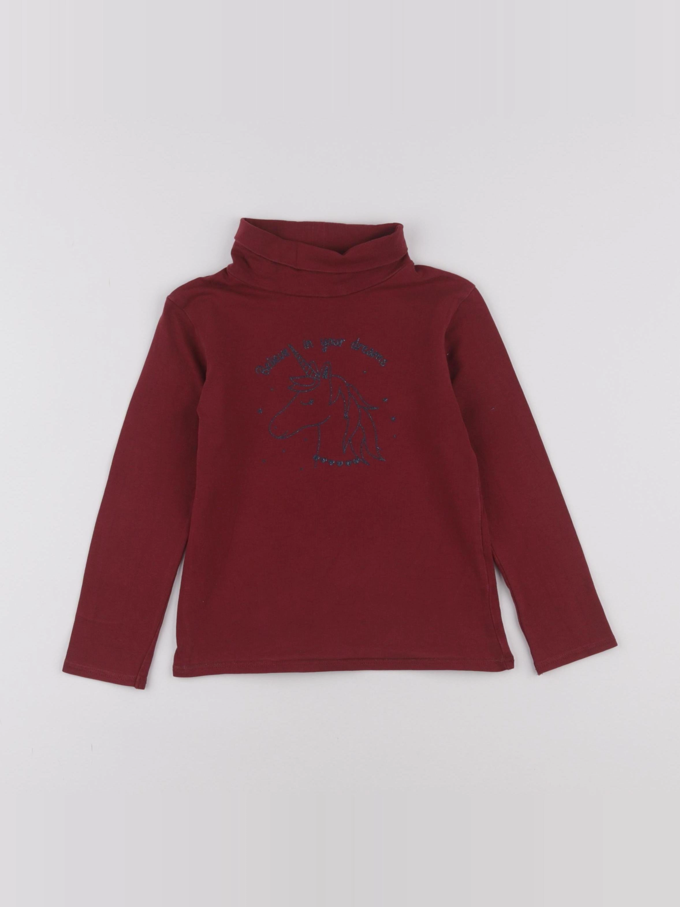 Vertbaudet - sous-pull rouge - 4 ans