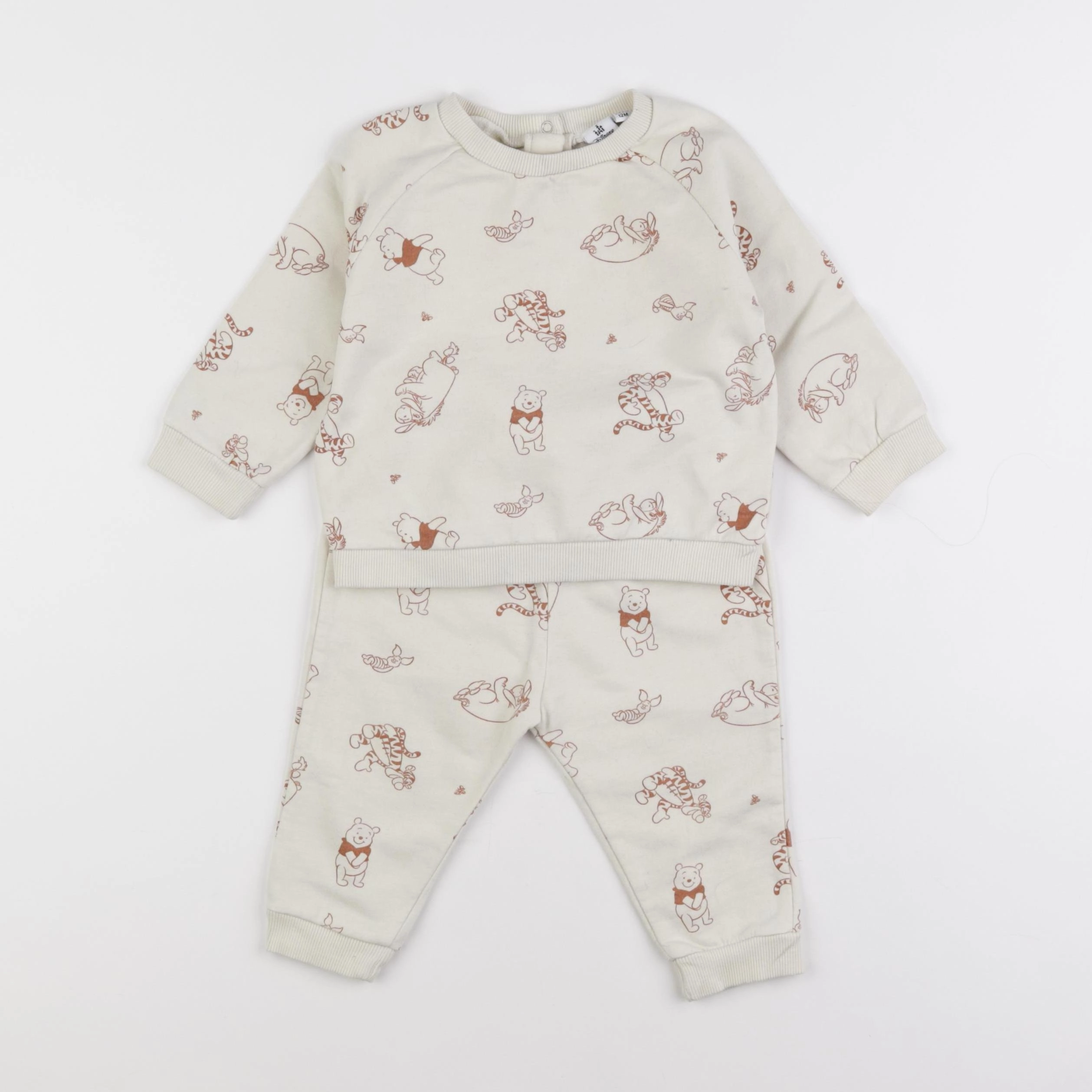 Vertbaudet - ensemble beige - 12 mois