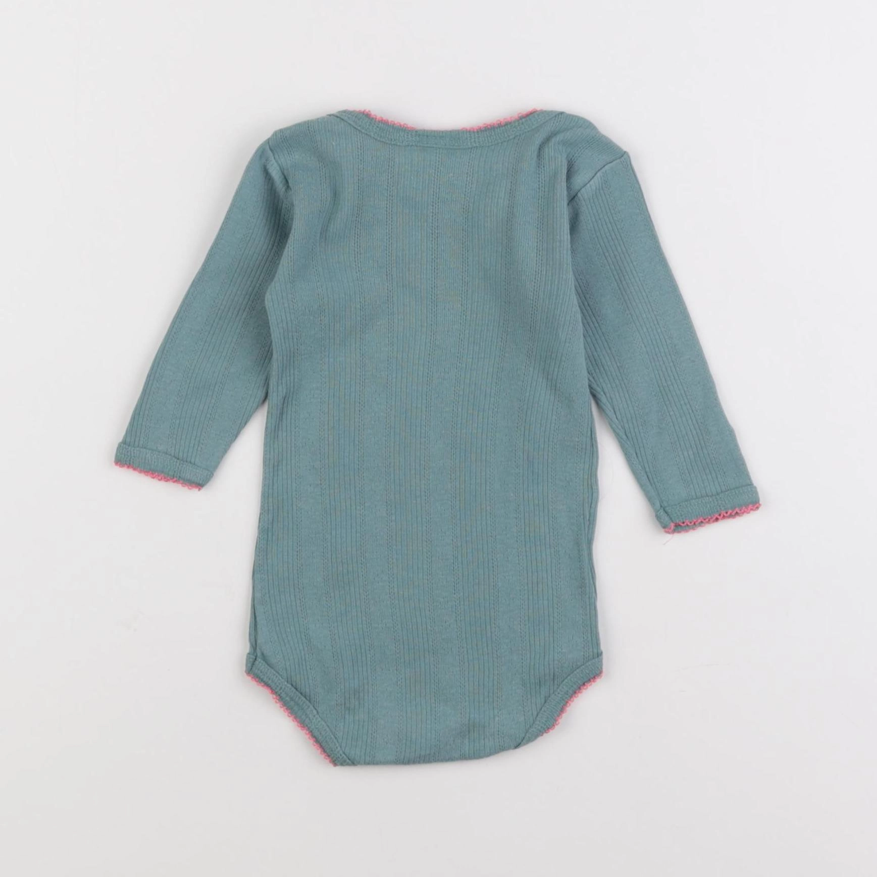 Petit Bateau - body bleu - 3 mois