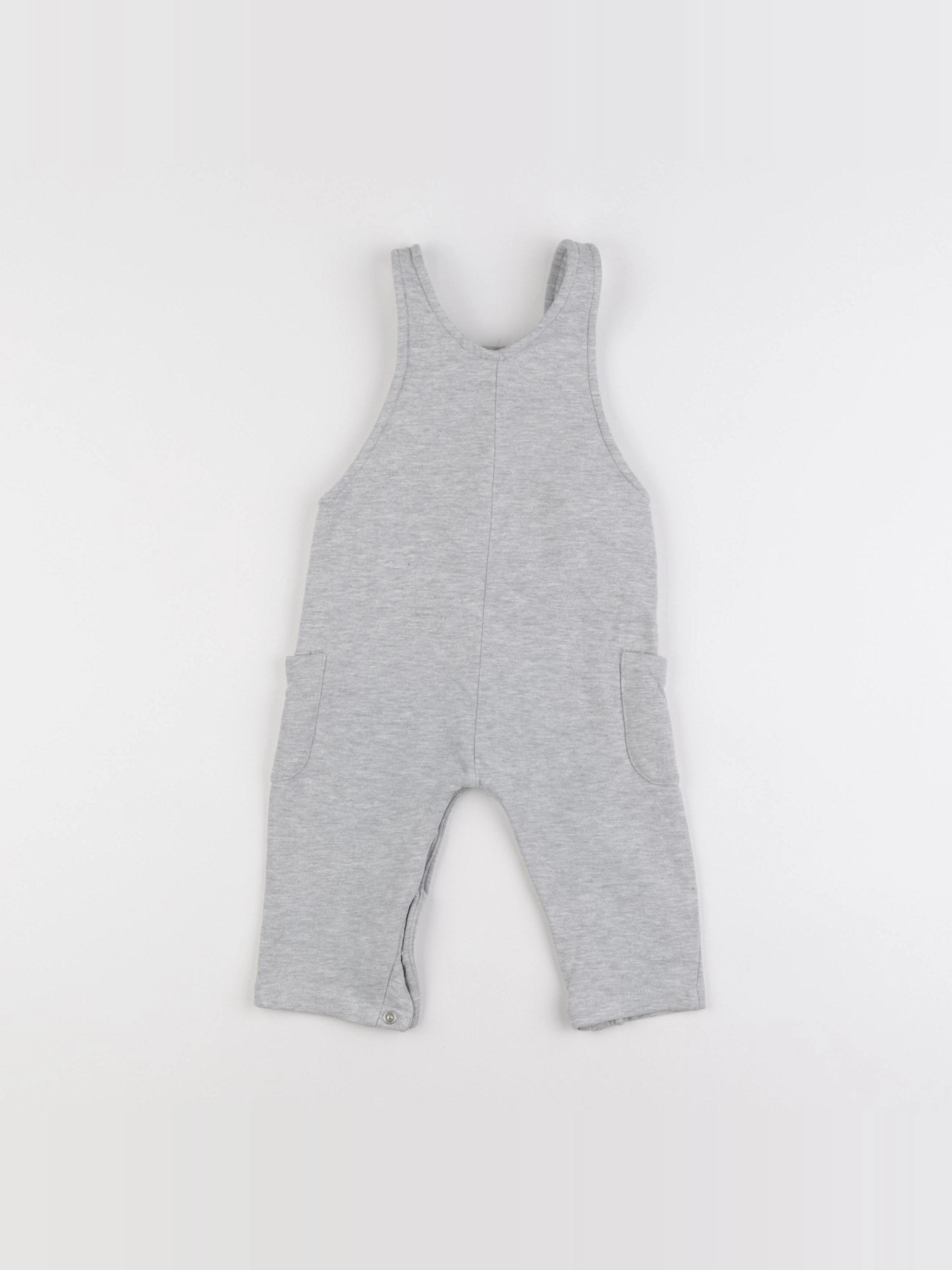 Vertbaudet - salopette gris - 12 mois