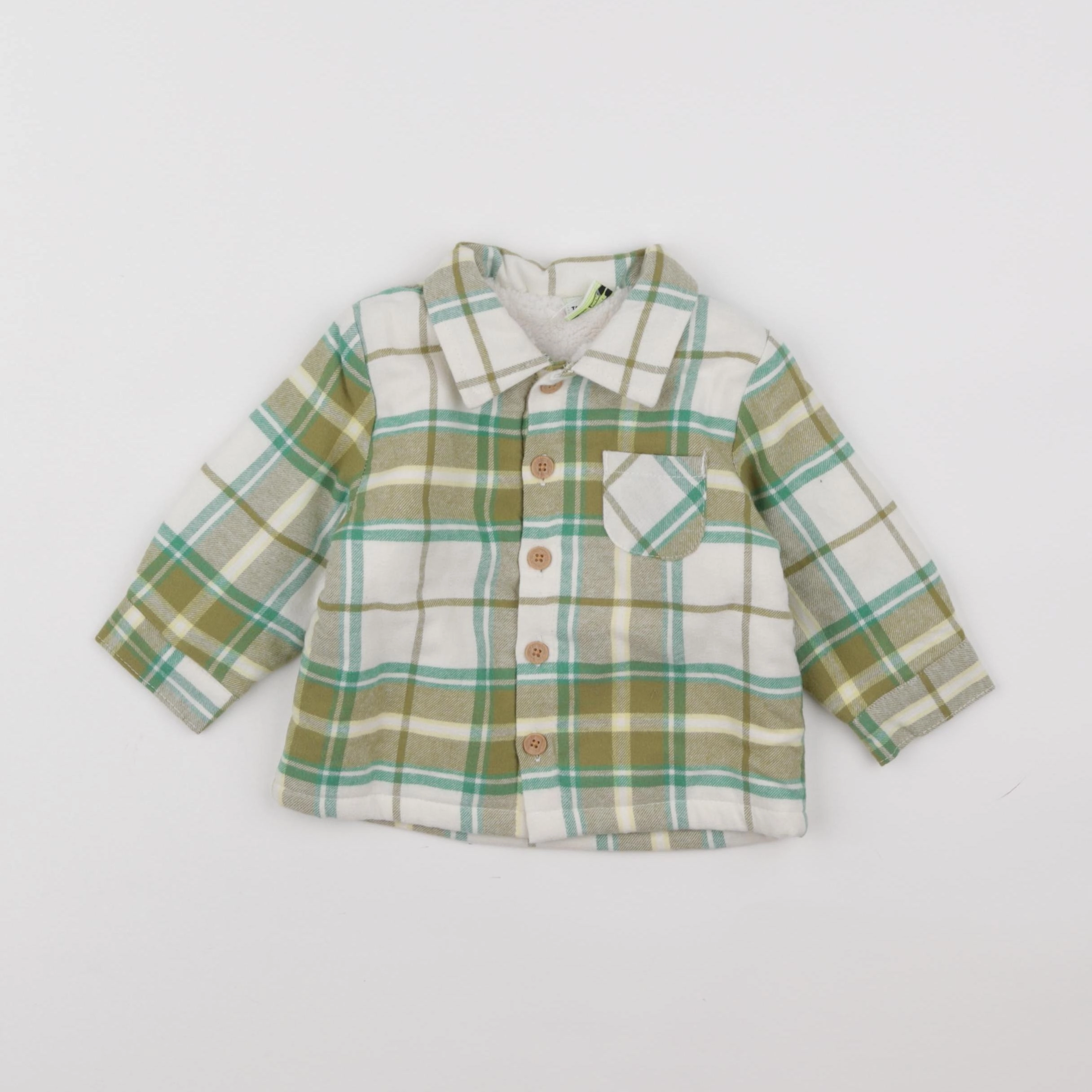 Tape à l'oeil - chemise vert - 12 mois