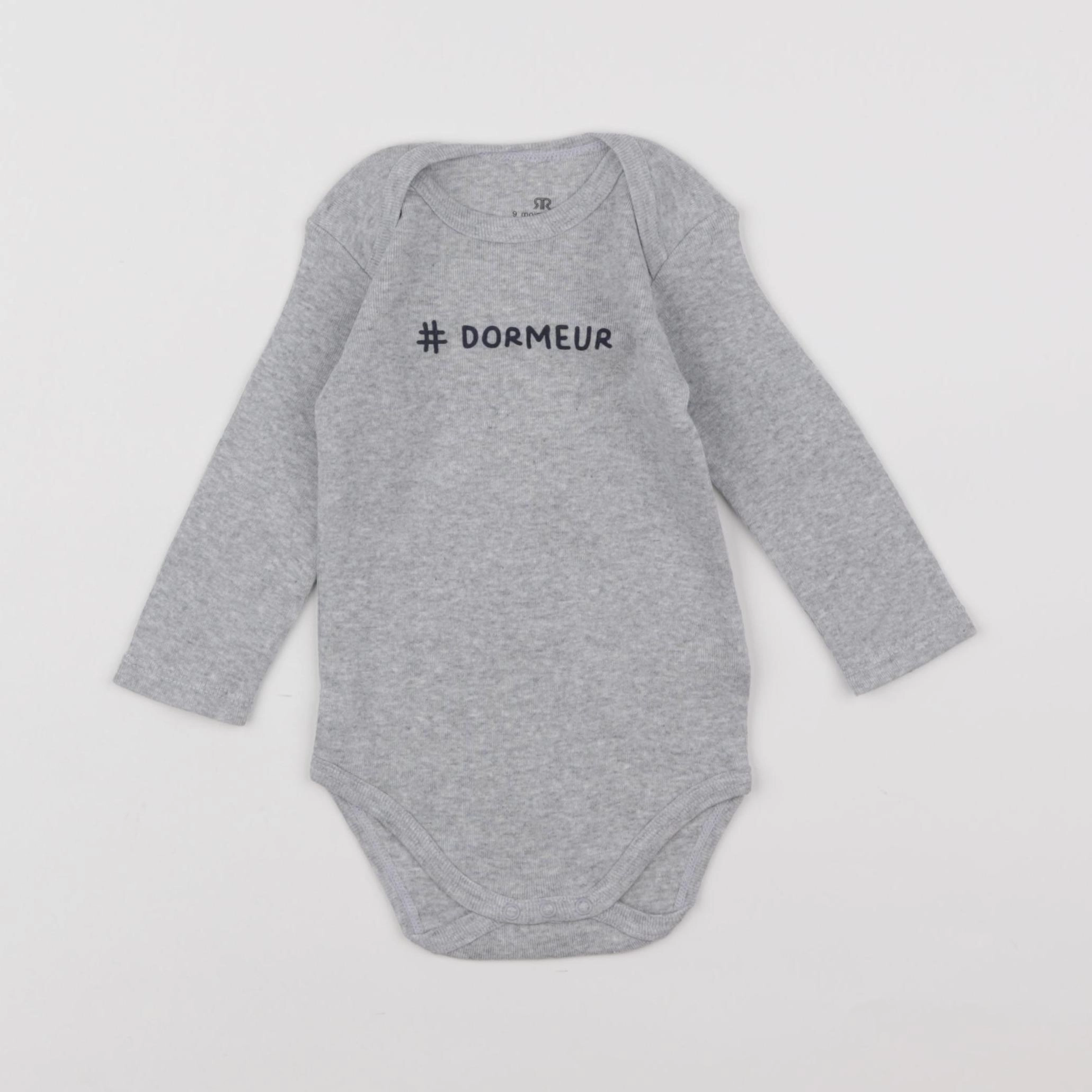 La Redoute - body gris - 9 mois