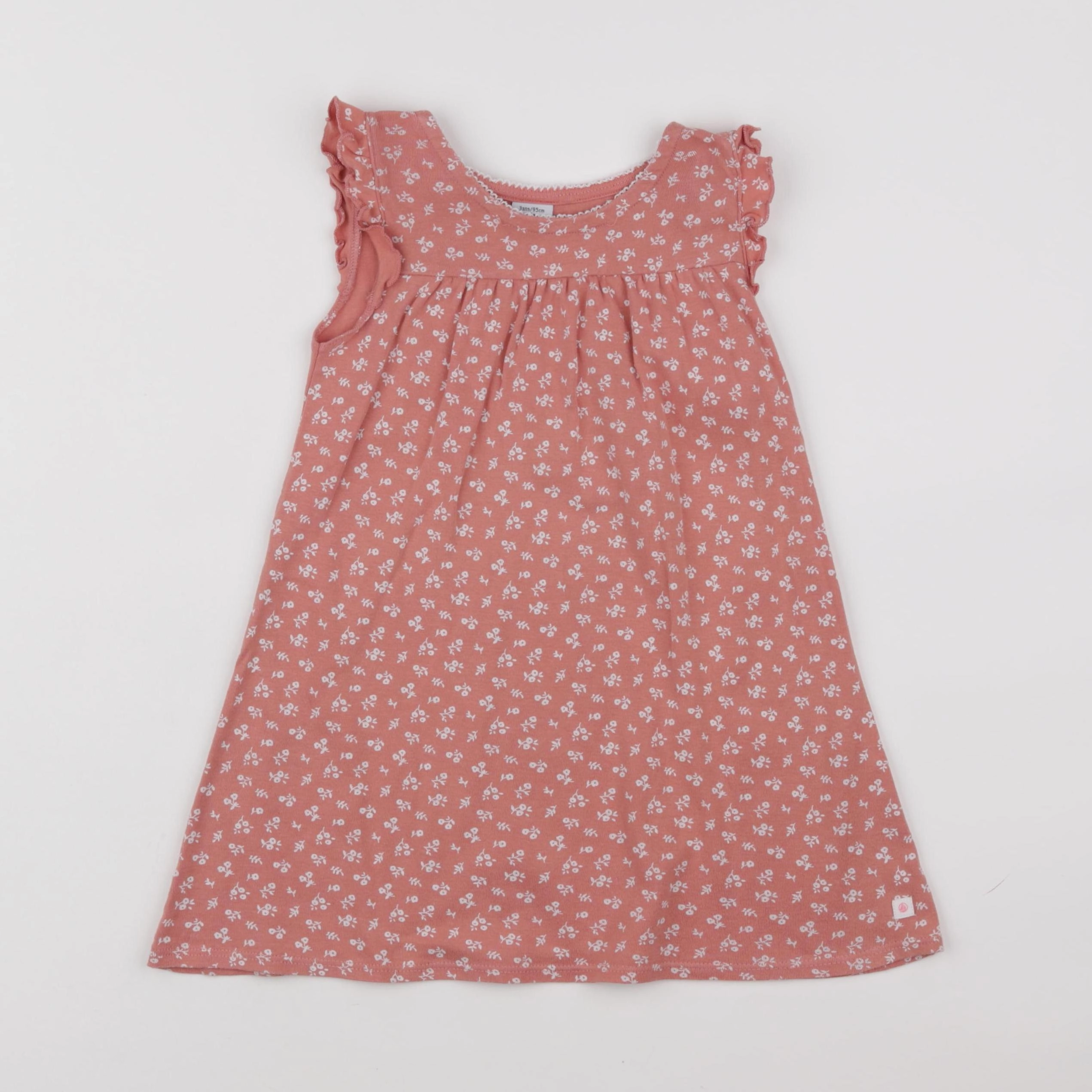 Petit Bateau - chemise de nuit coton rose - 3 ans