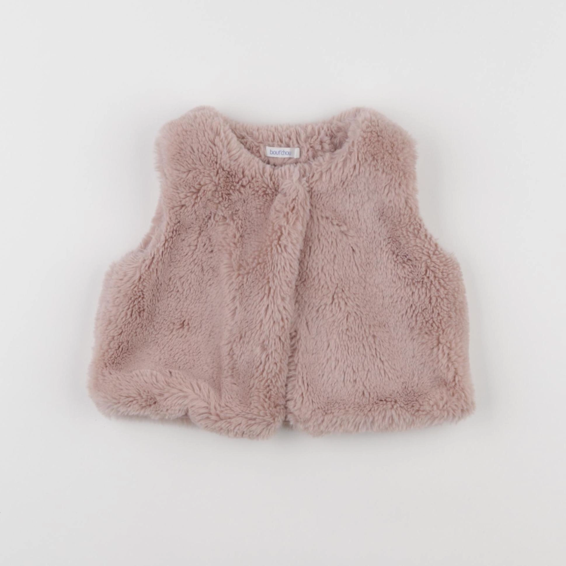 Boutchou - gilet rose - 12 mois