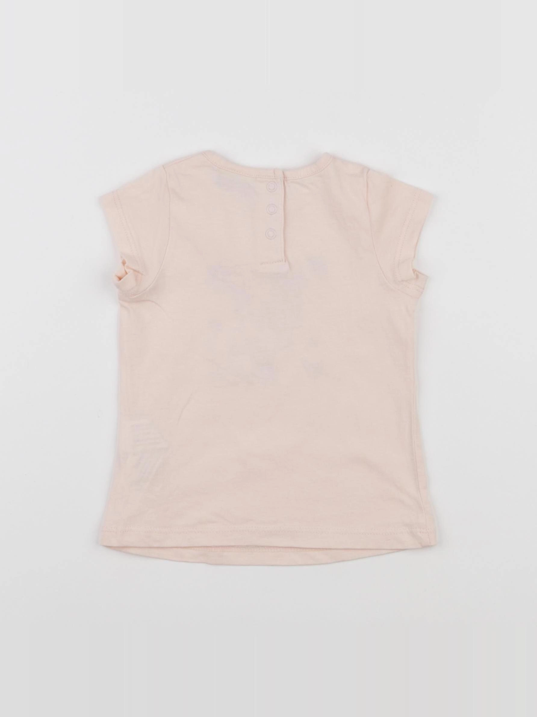 Tape à l'oeil - tee-shirt rose - 9 mois